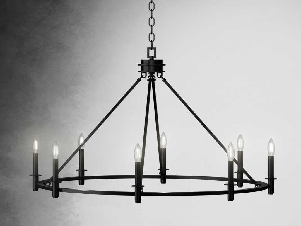 Kichler Carrick 8-Light Black Chandelier