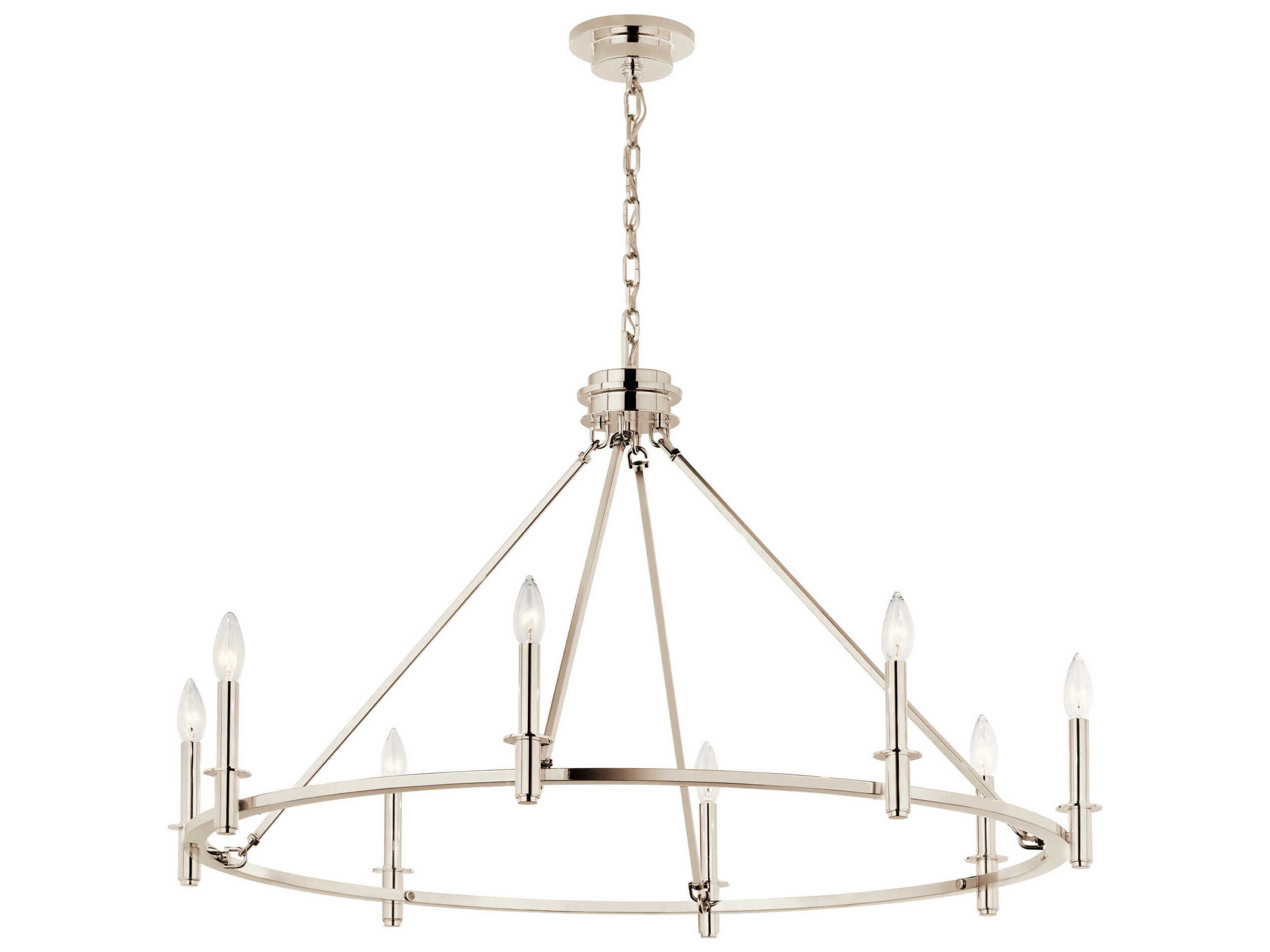 Kichler Carrick 8-Light Polished Nickel Chandelier