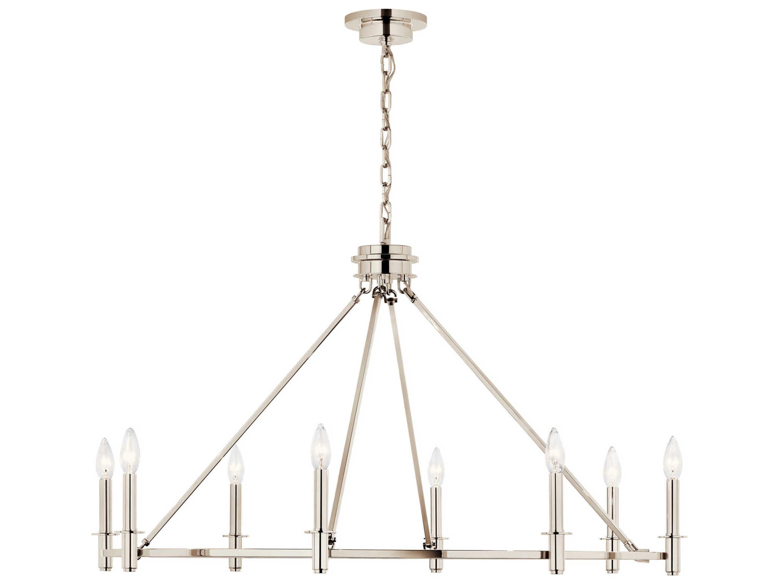 Kichler Carrick 8-Light Polished Nickel Chandelier