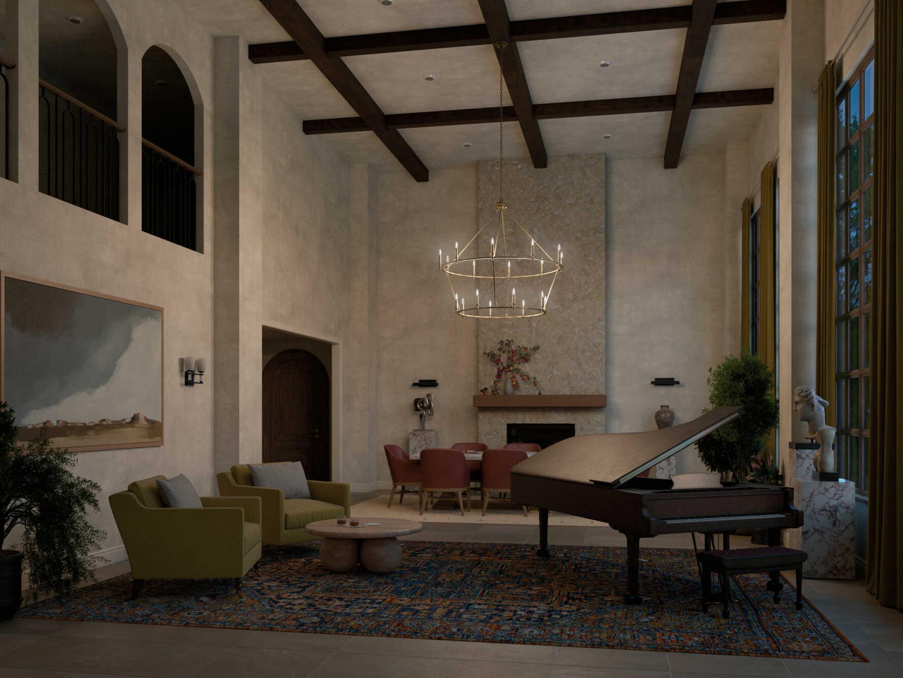 Kichler Carrick 18-Light Champagne Bronze Chandelier