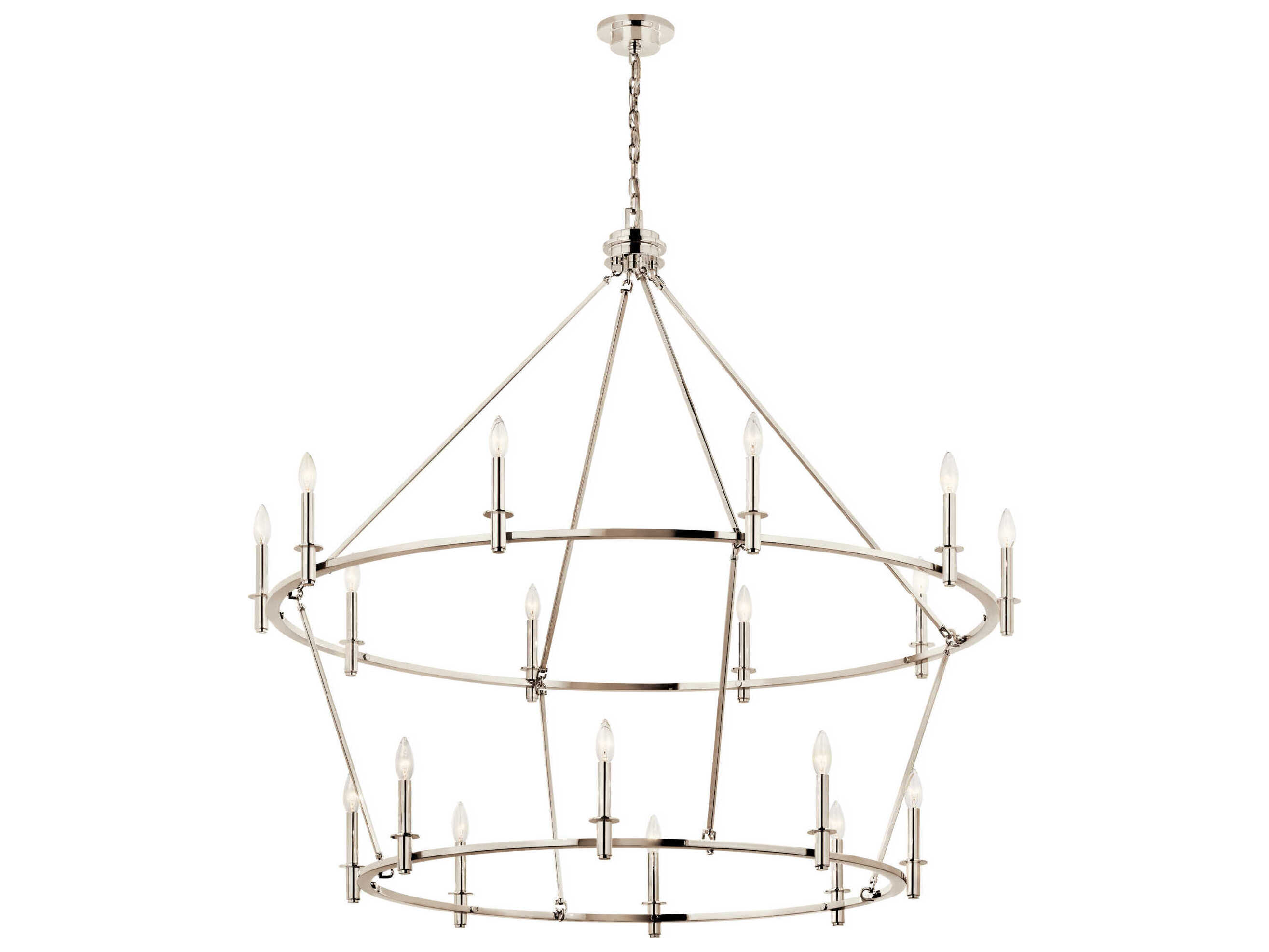 Kichler Carrick 18-Light Polished Nickel Chandelier