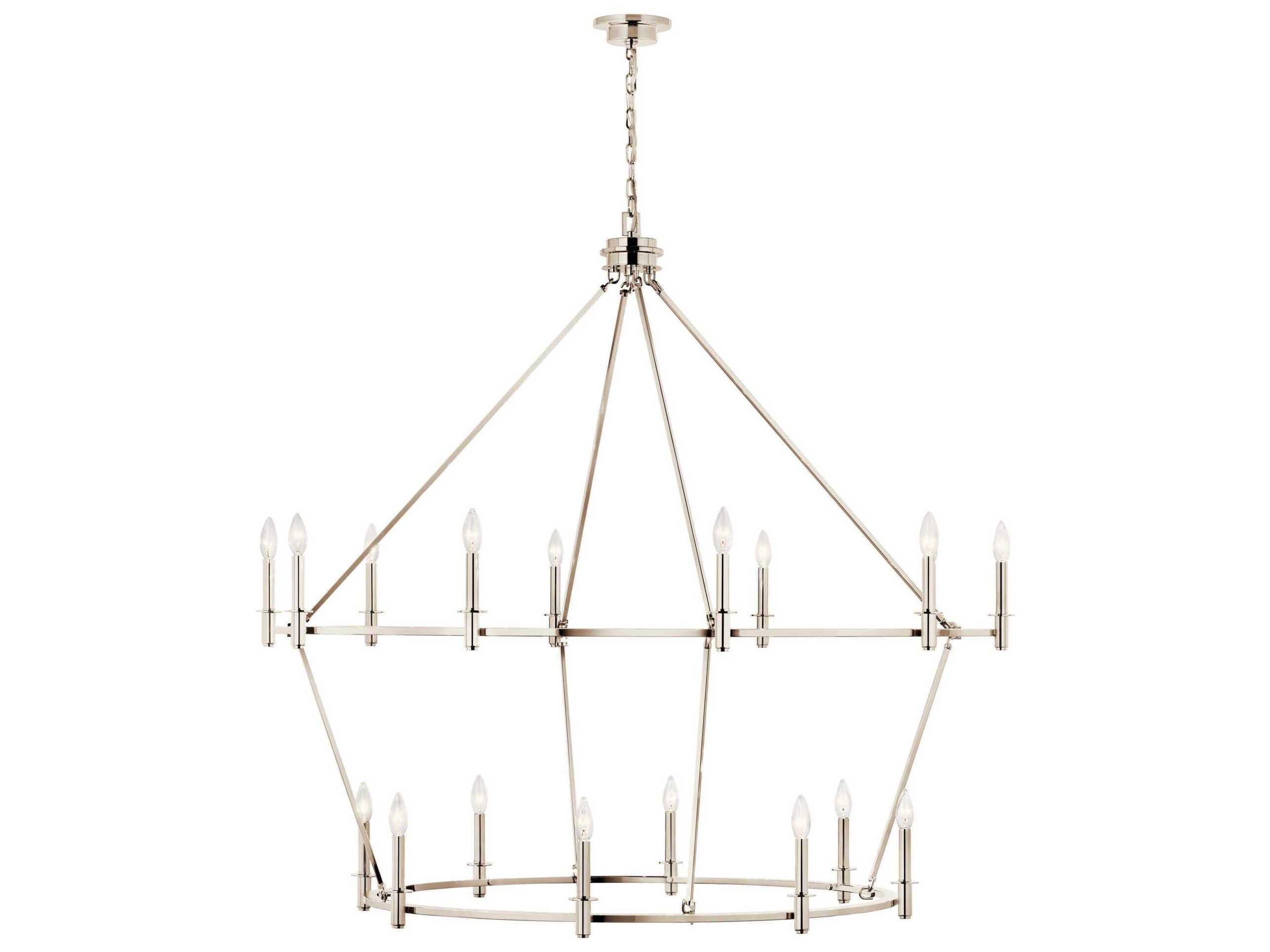 Kichler Carrick 18-Light Polished Nickel Chandelier