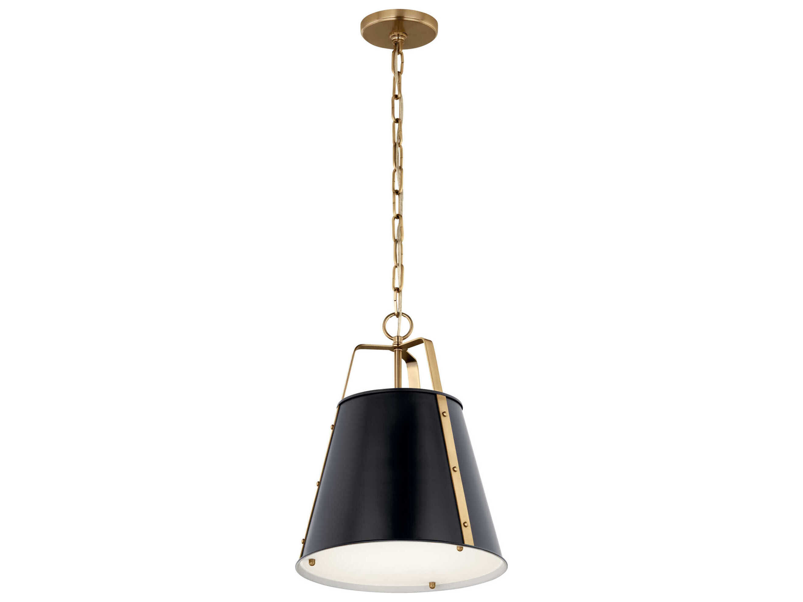Kichler Etcher 1-Light Black Pendant