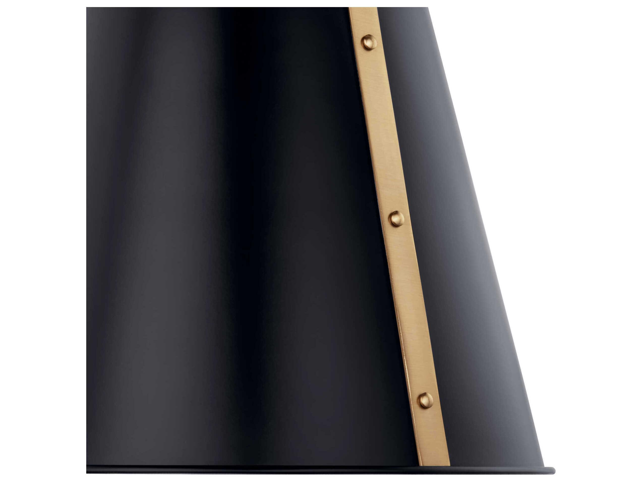 Kichler Etcher 1-Light Black Pendant