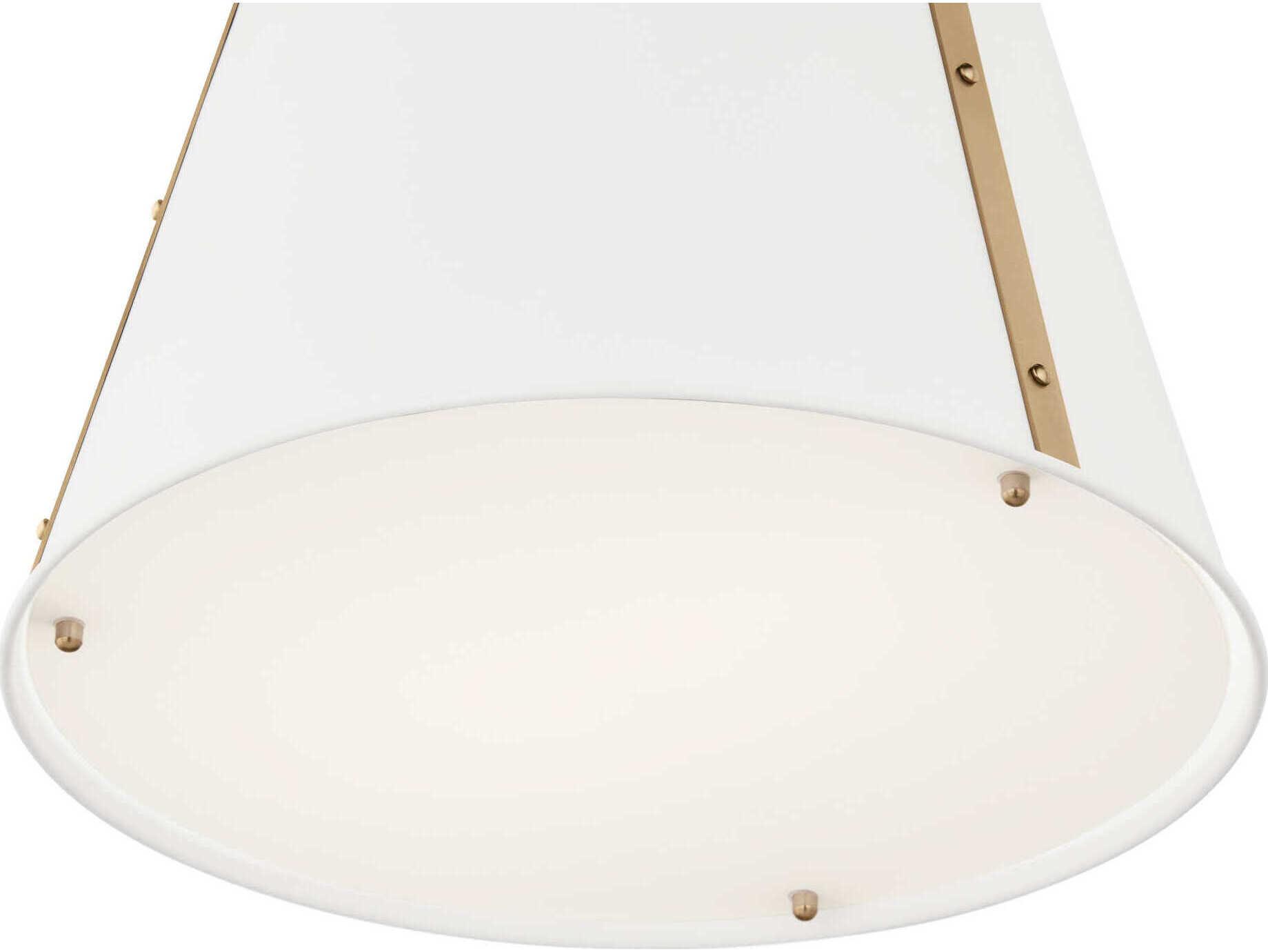 Kichler Etcher 1-Light White Pendant