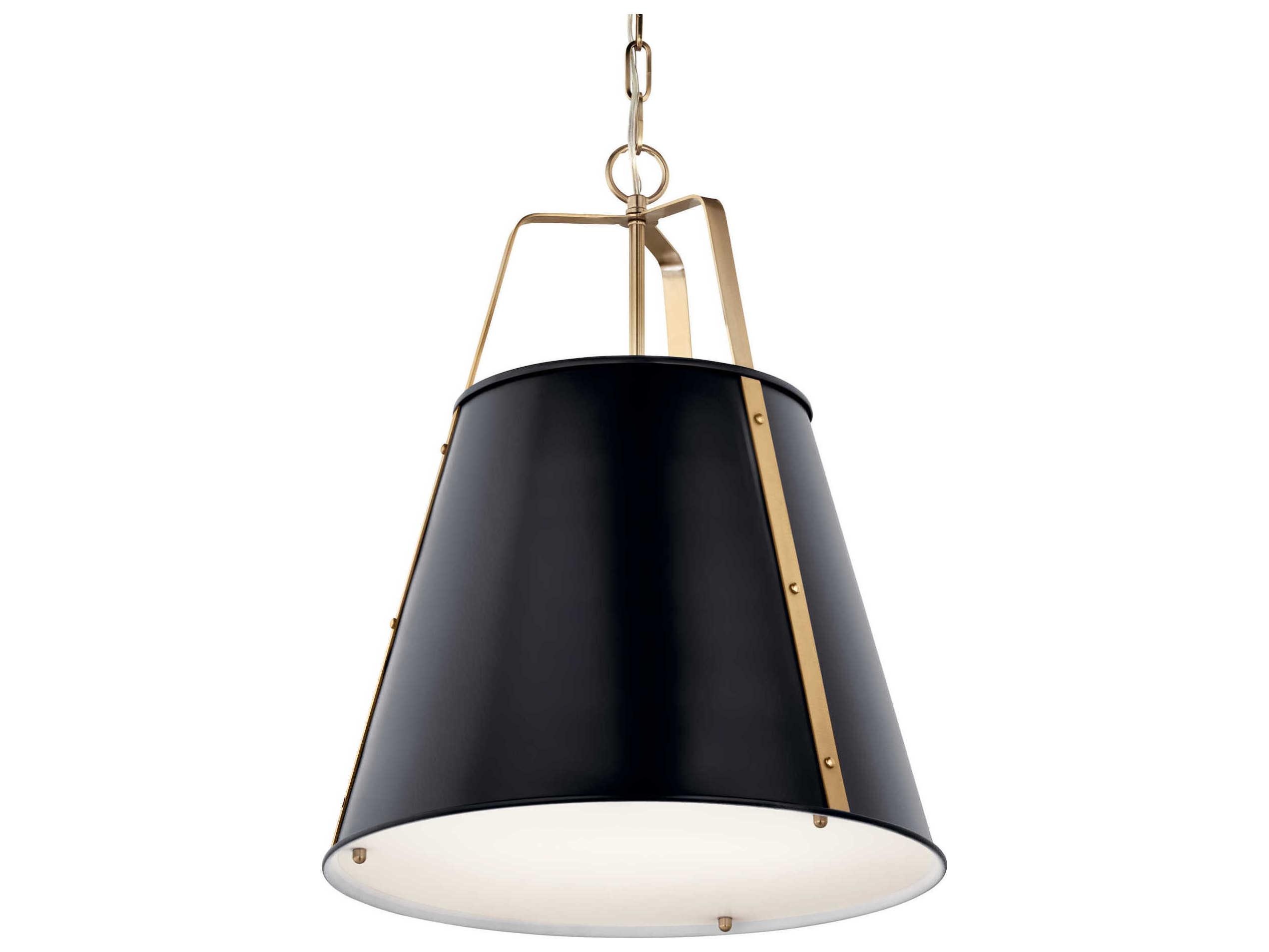Kichler Etcher 2-Light Black Pendant
