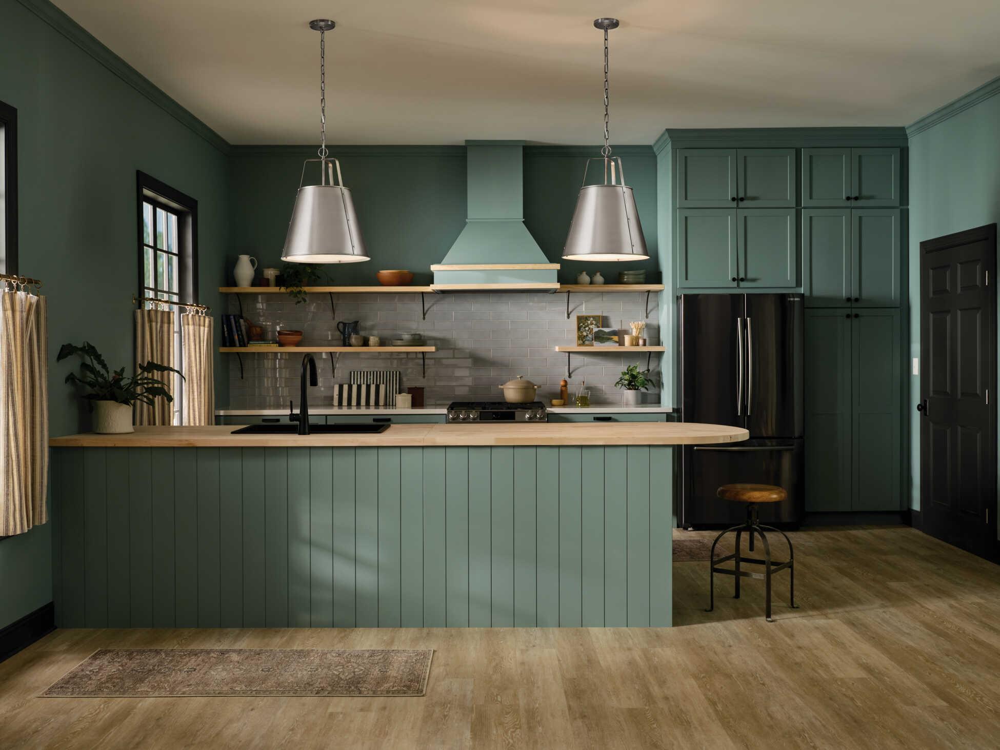 Kichler Etcher 2-Light Classic Pewter Pendant