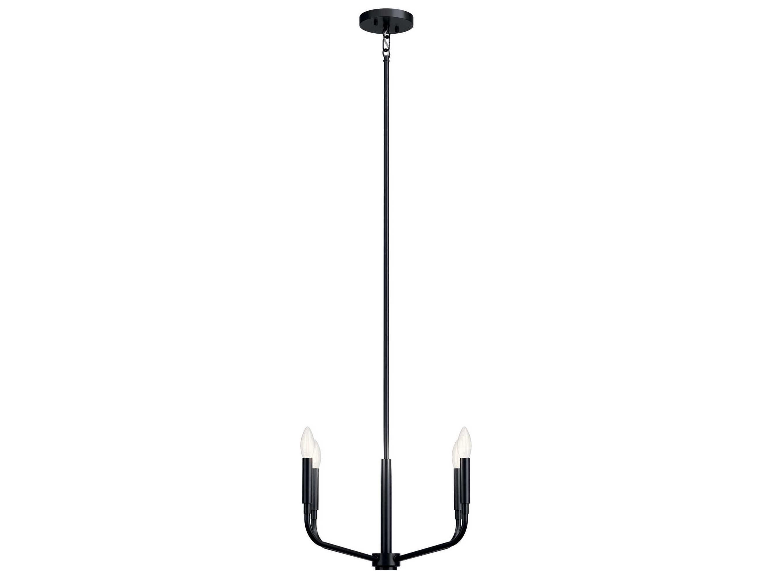 Kichler Madden 4-Light Black Chandelier