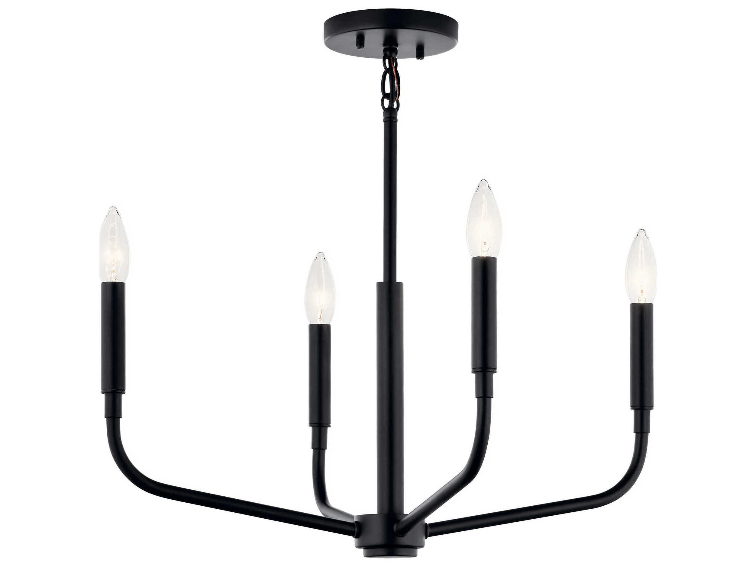 Kichler Madden 4-Light Black Chandelier