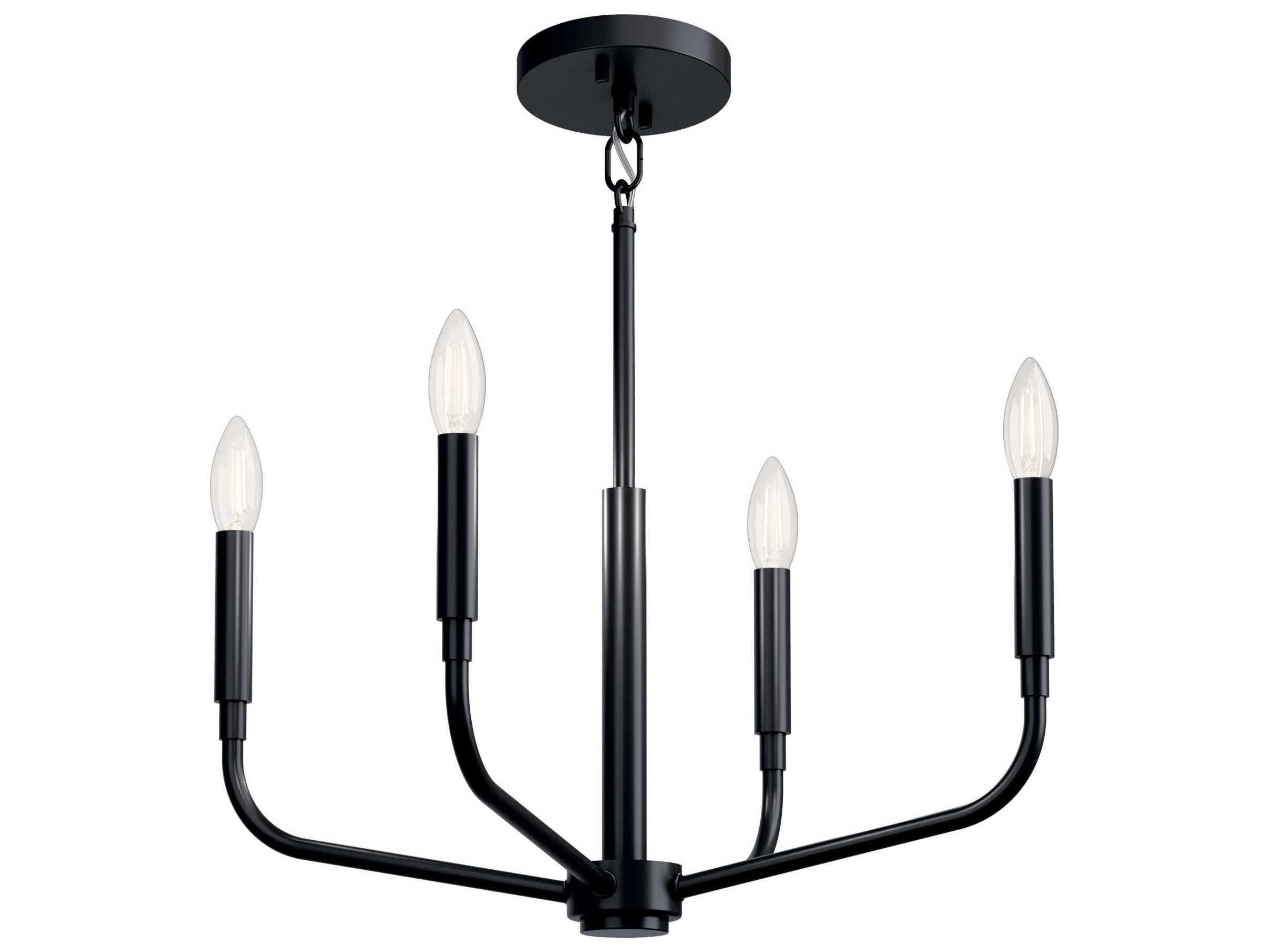 Kichler Madden 4-Light Black Chandelier