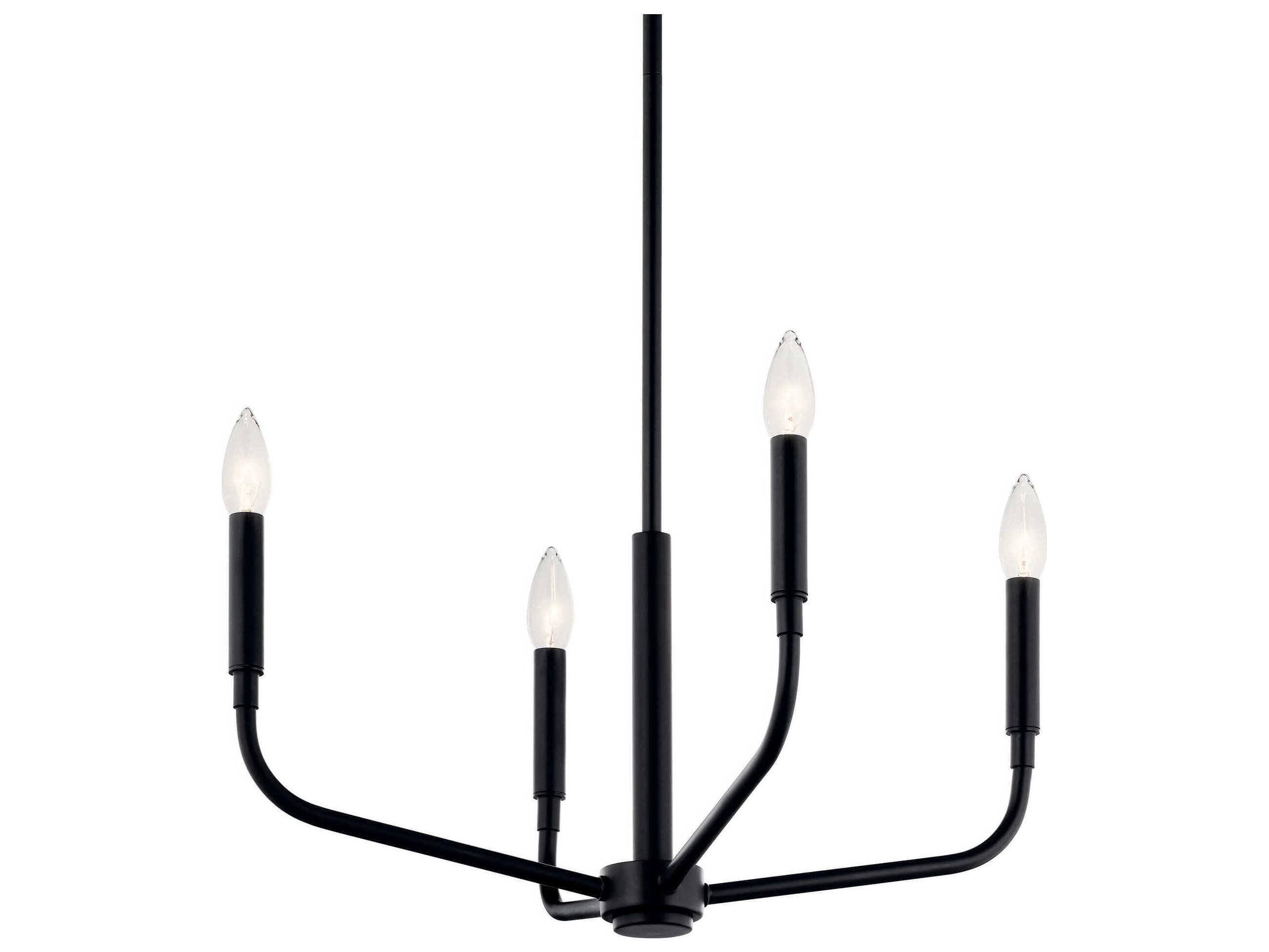 Kichler Madden 4-Light Black Chandelier