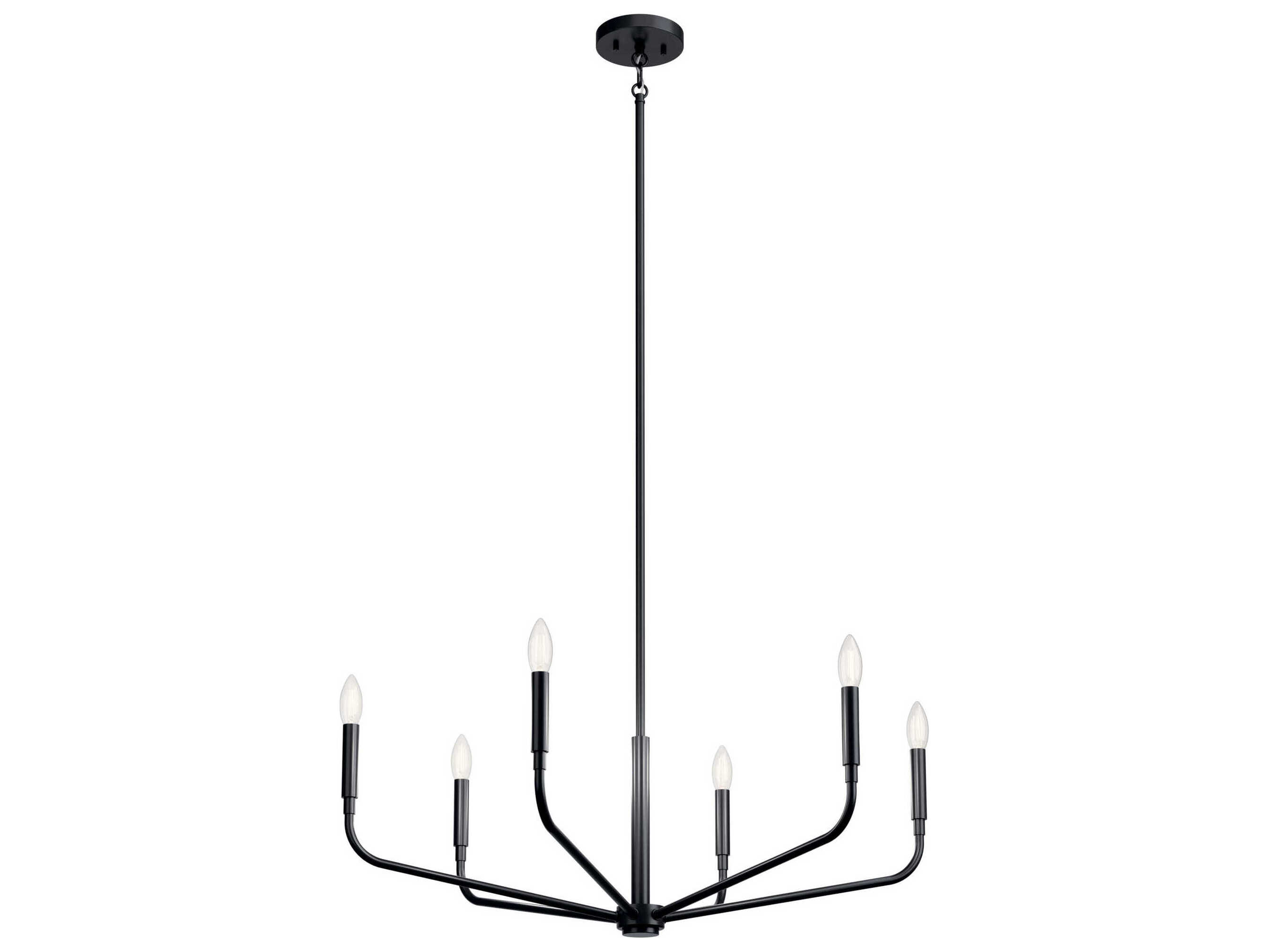 Kichler Madden 6-Light Black Chandelier