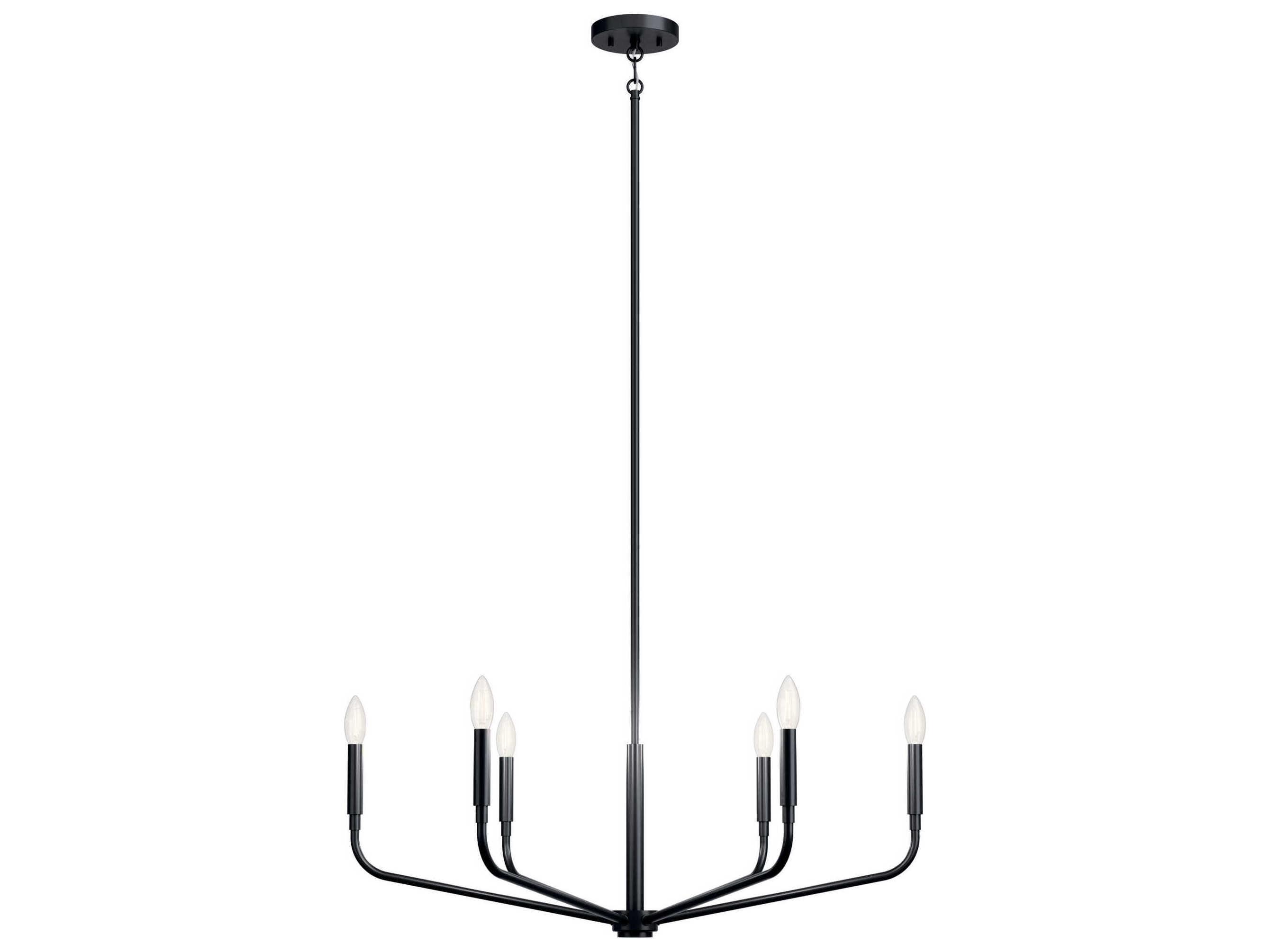 Kichler Madden 6-Light Black Chandelier