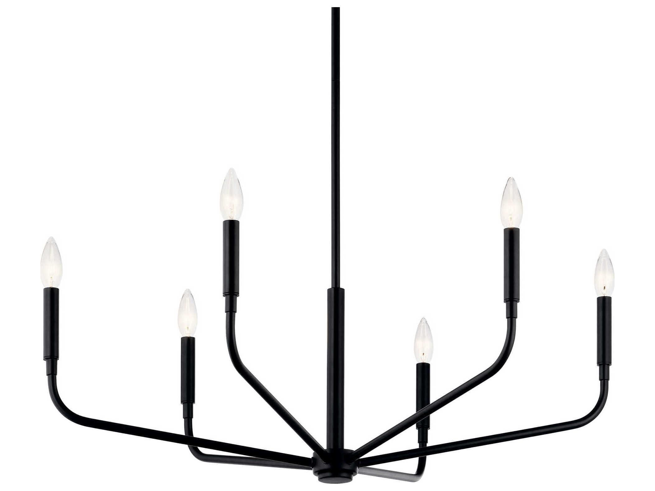 Kichler Madden 6-Light Black Chandelier