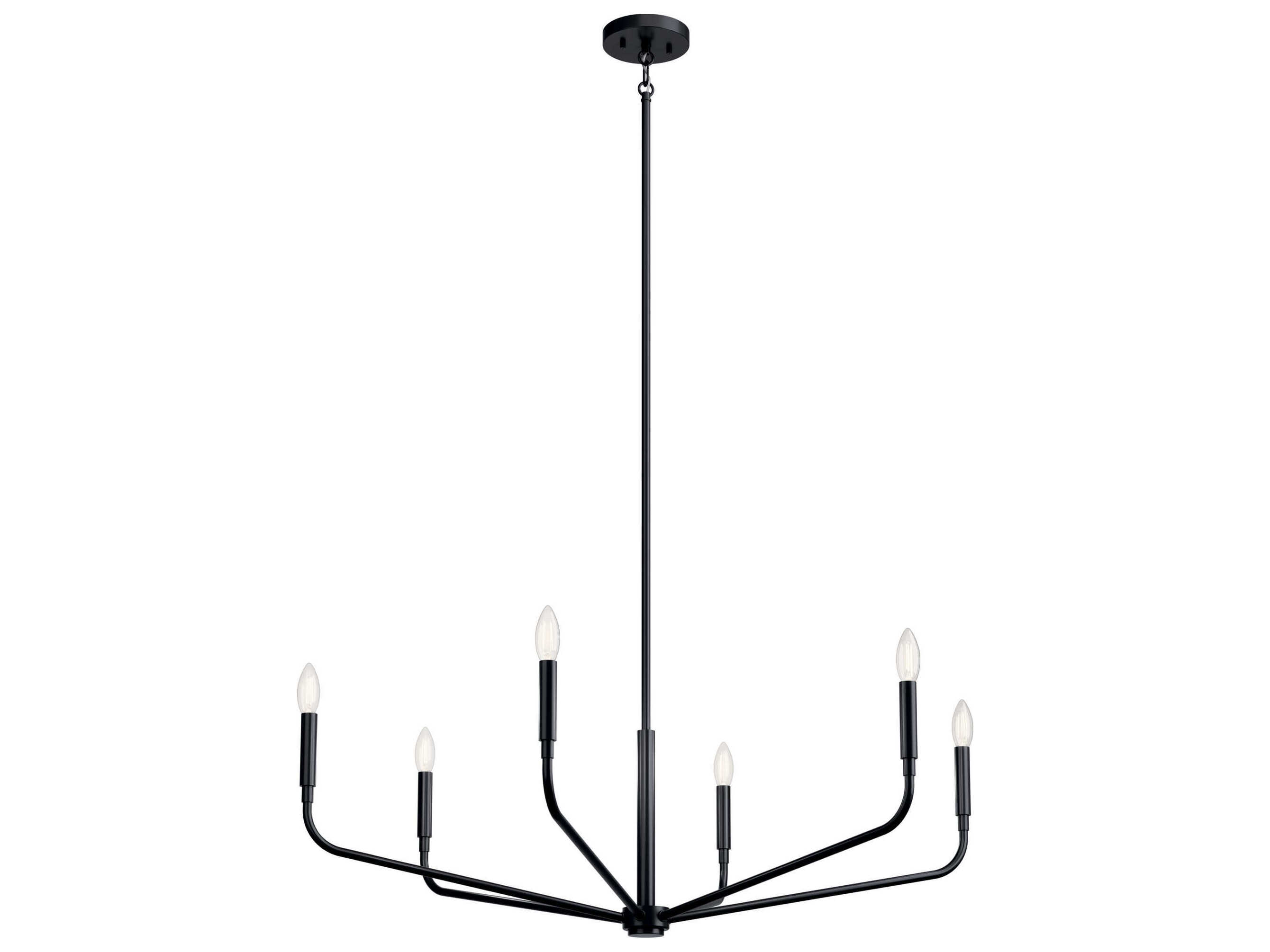 Kichler Madden 6-Light Black Chandelier
