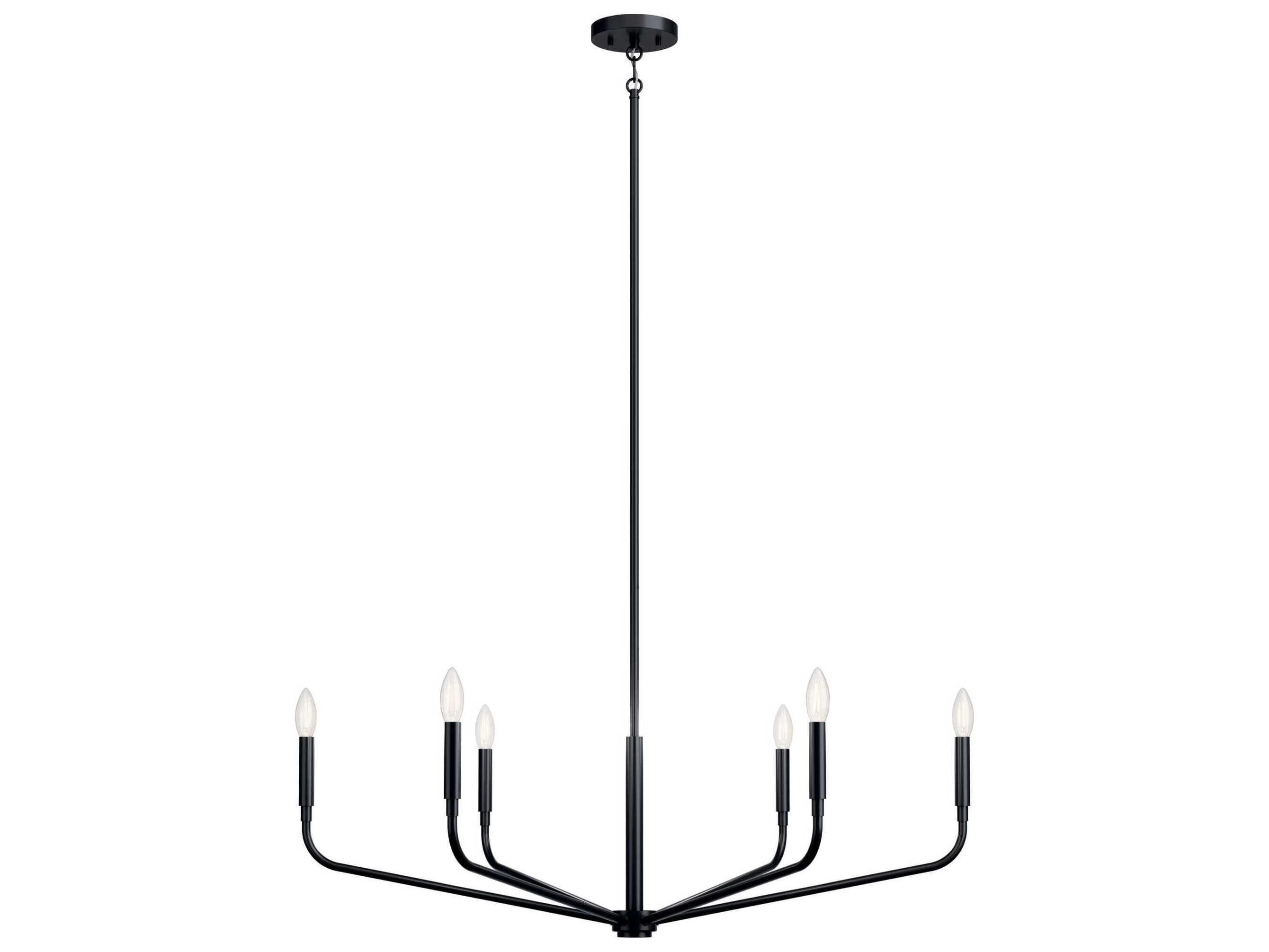 Kichler Madden 6-Light Black Chandelier