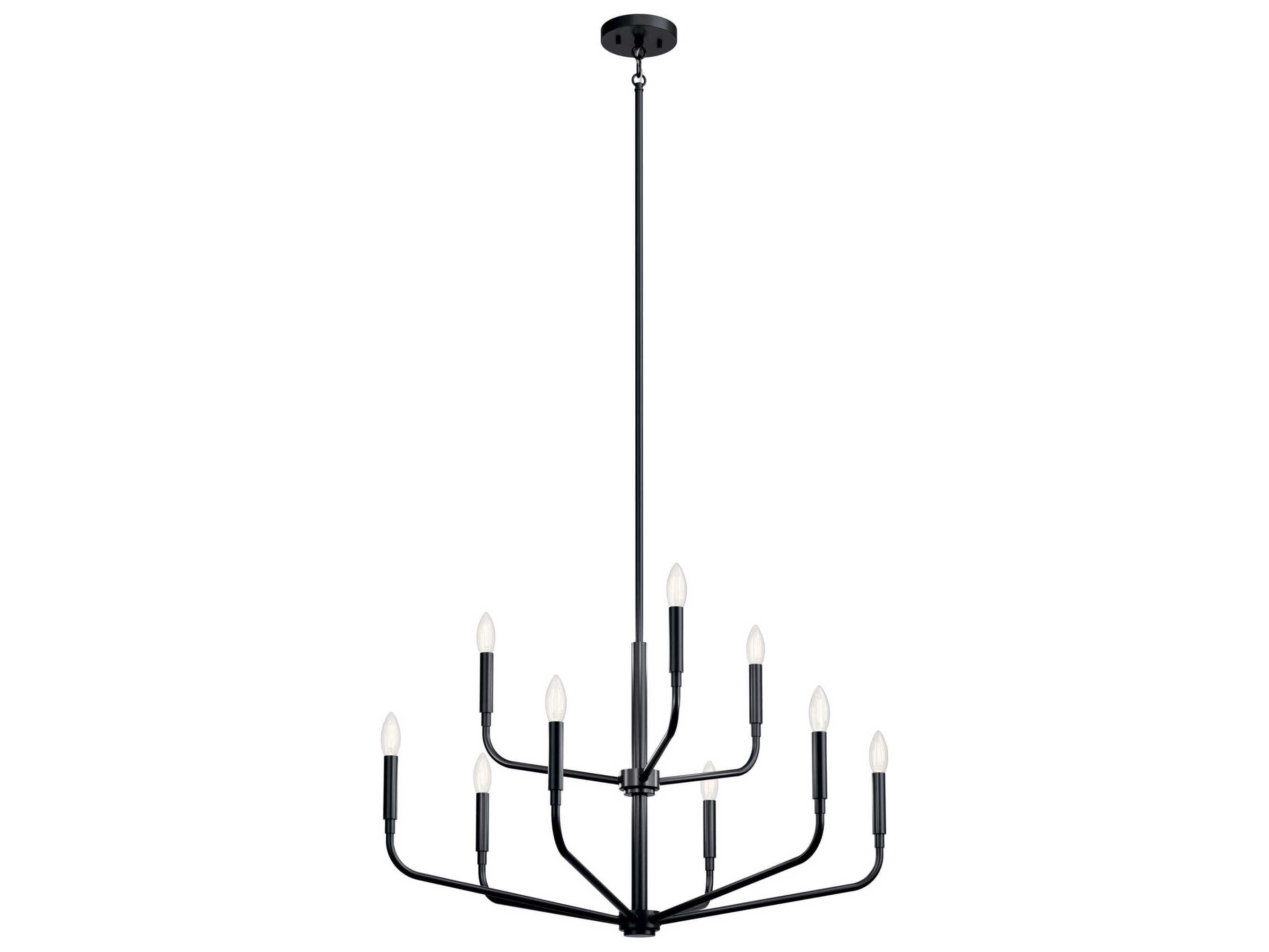 Kichler Madden 9-Light Black Chandelier