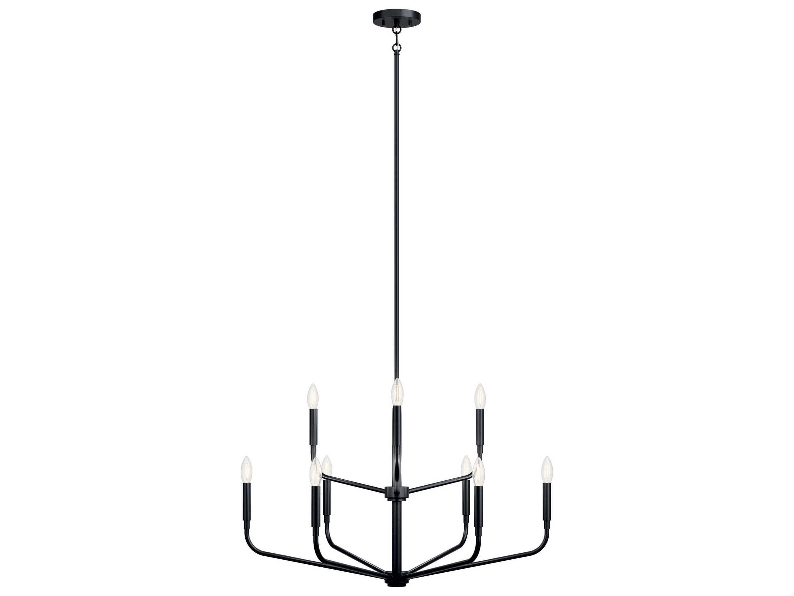 Kichler Madden 9-Light Black Chandelier