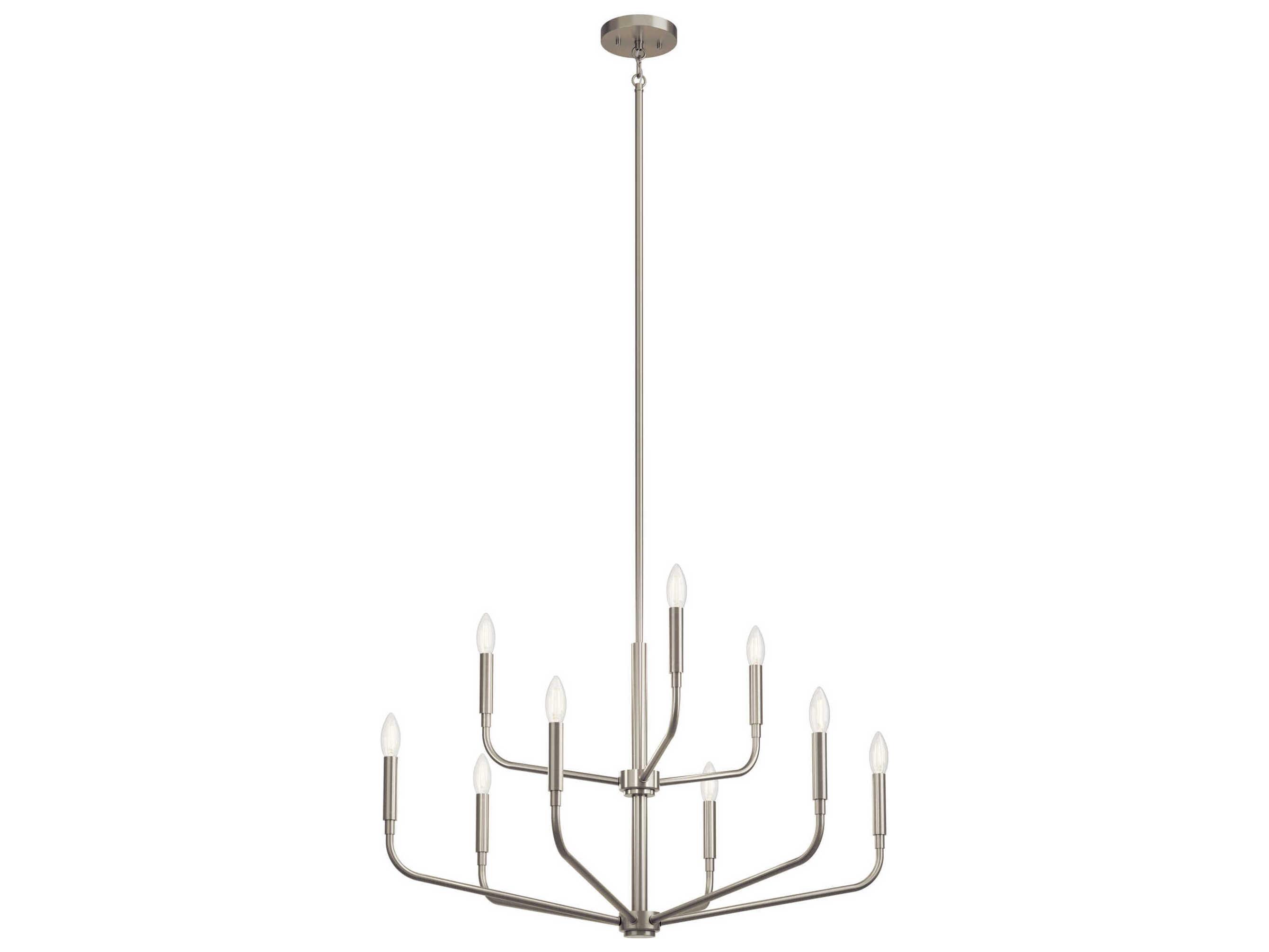Kichler Madden 9-Light Brushed Nickel Chandelier