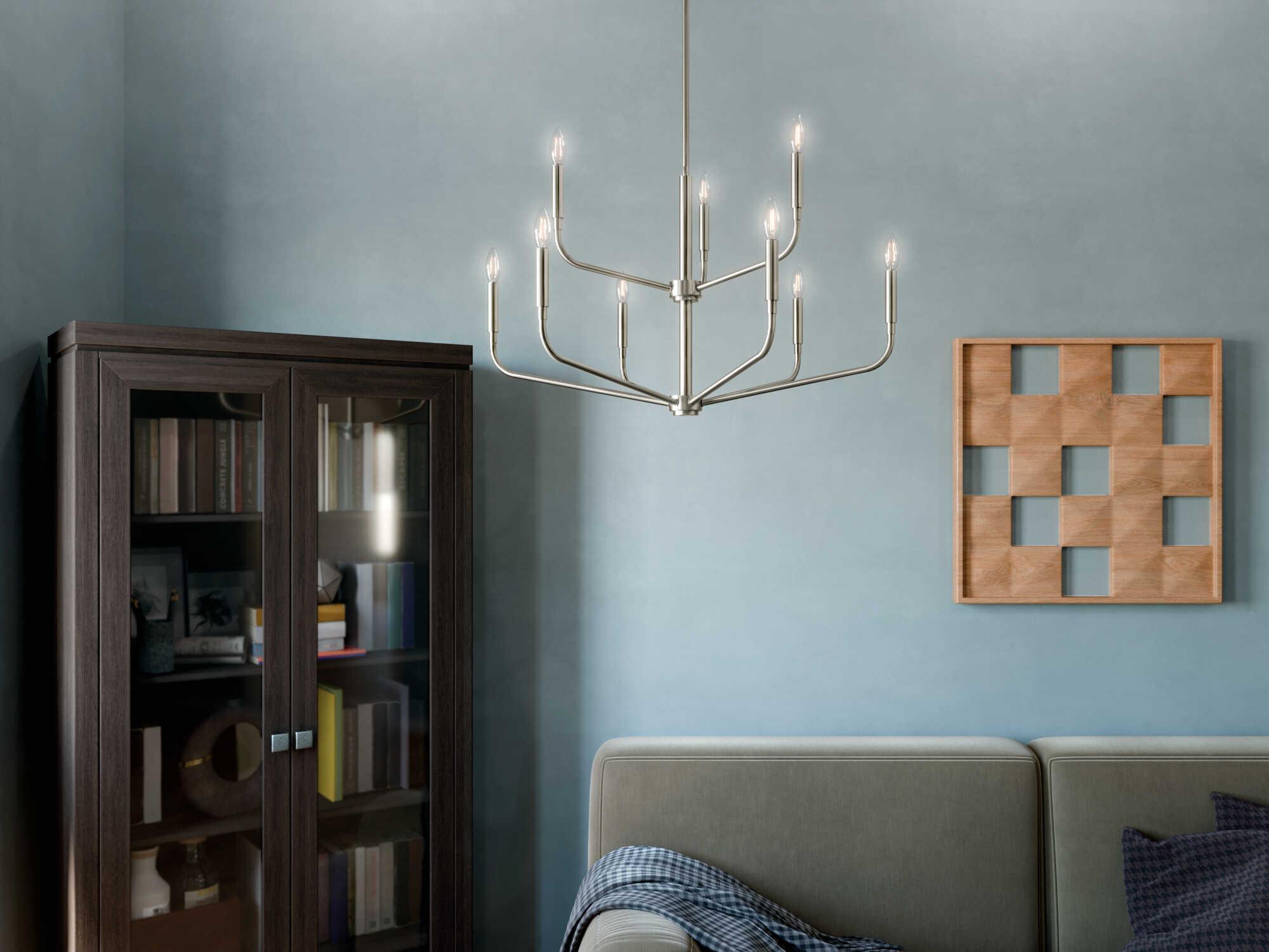 Kichler Madden 9-Light Brushed Nickel Chandelier