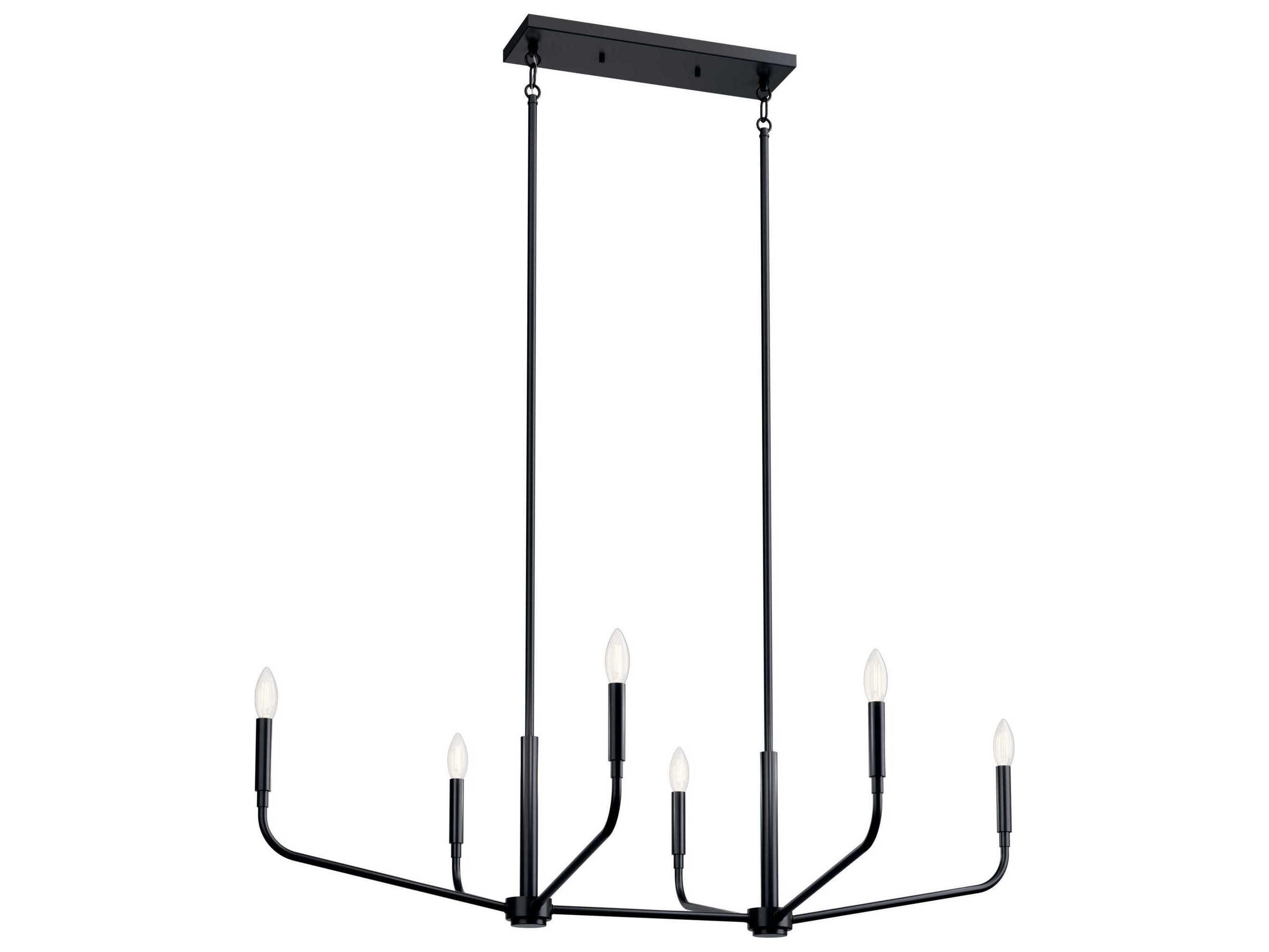 Kichler Madden 6-Light Black Island Pendant