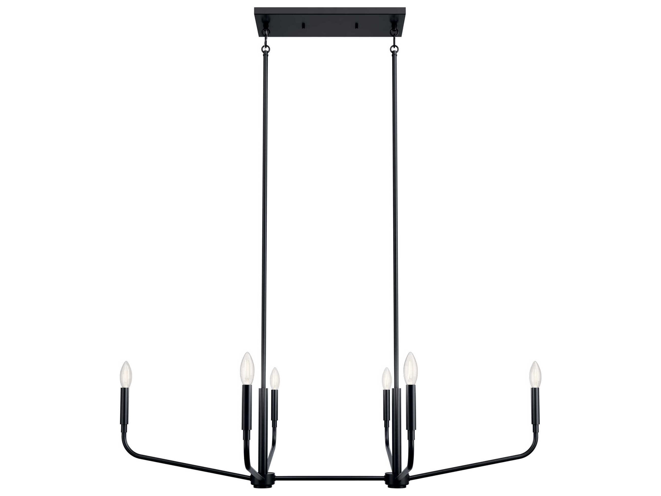 Kichler Madden 6-Light Black Island Pendant
