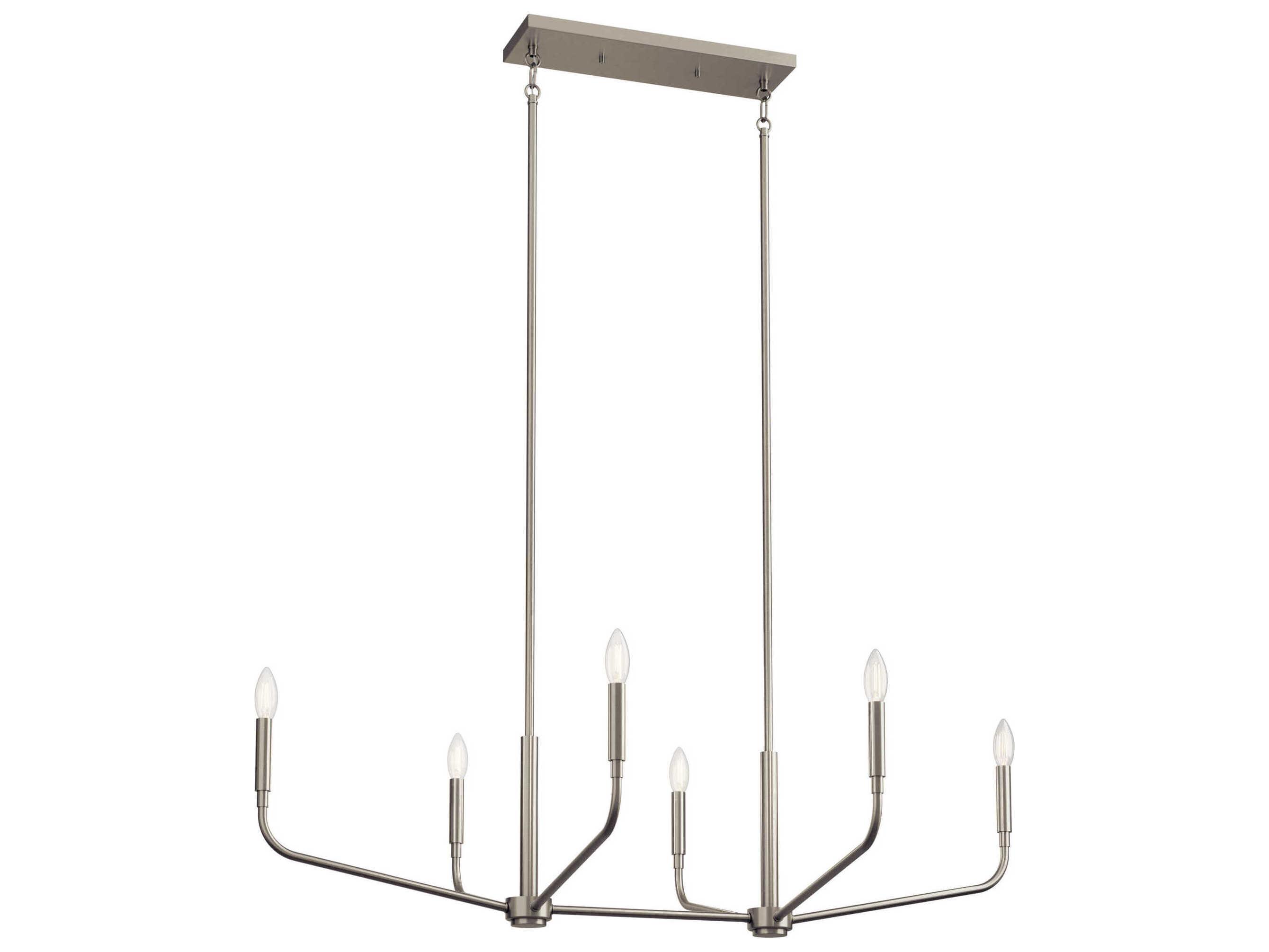 Kichler Madden 6-Light Brushed Nickel Island Pendant