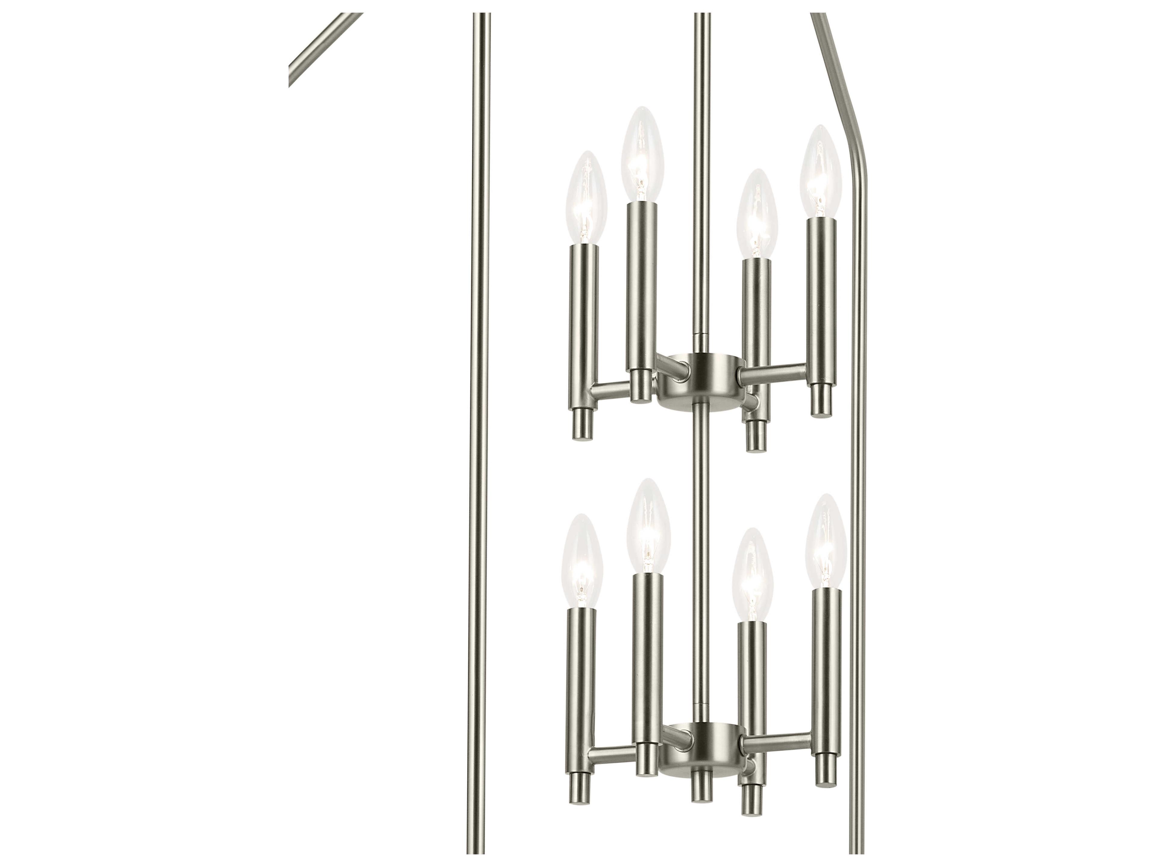 Kichler Madden 8-Light Brushed Nickel Tiered Pendant