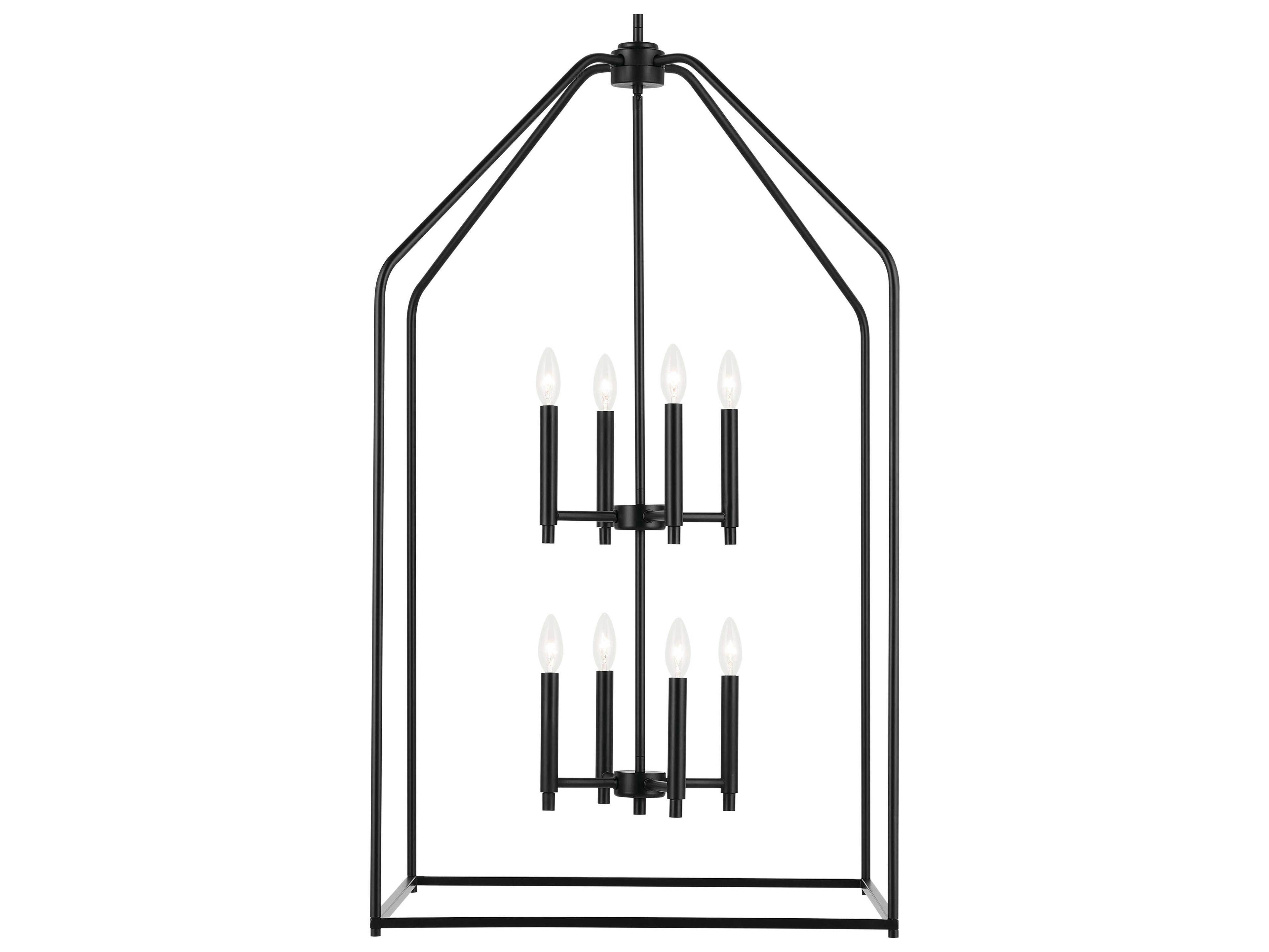 Kichler Madden 8-Light Black Tiered Pendant