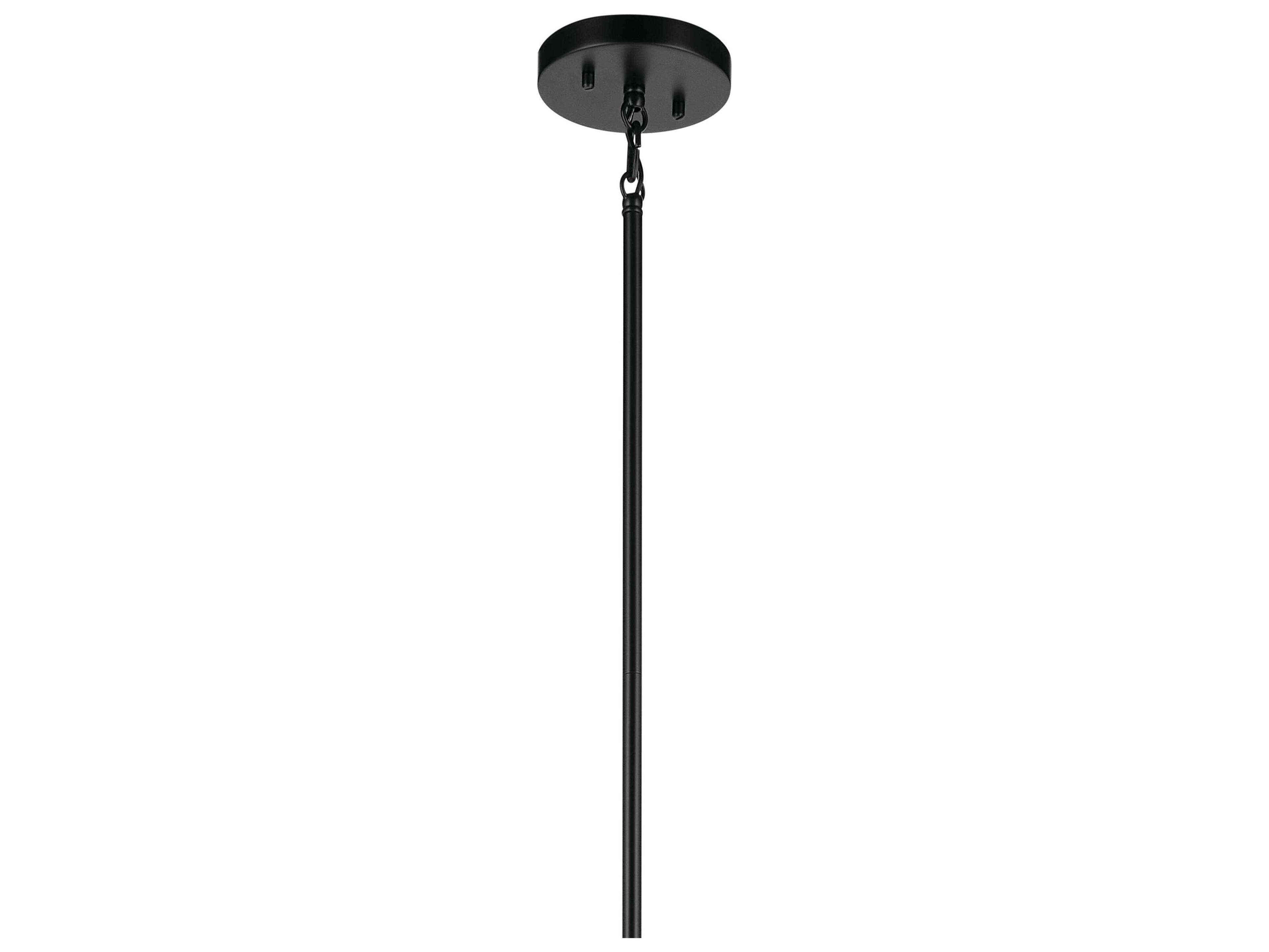Kichler Madden 8-Light Black Tiered Pendant