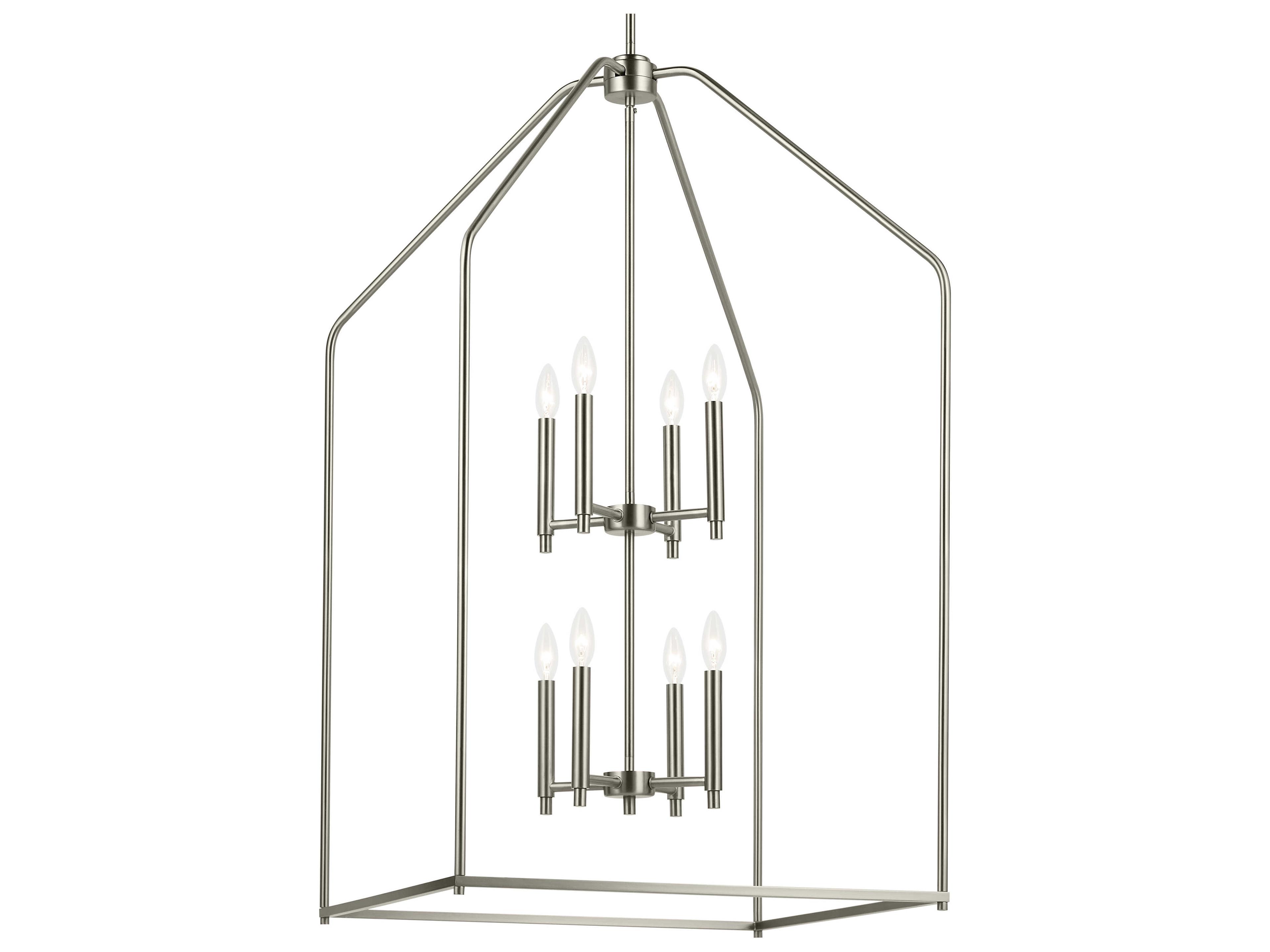 Kichler Madden 8-Light Brushed Nickel Tiered Pendant