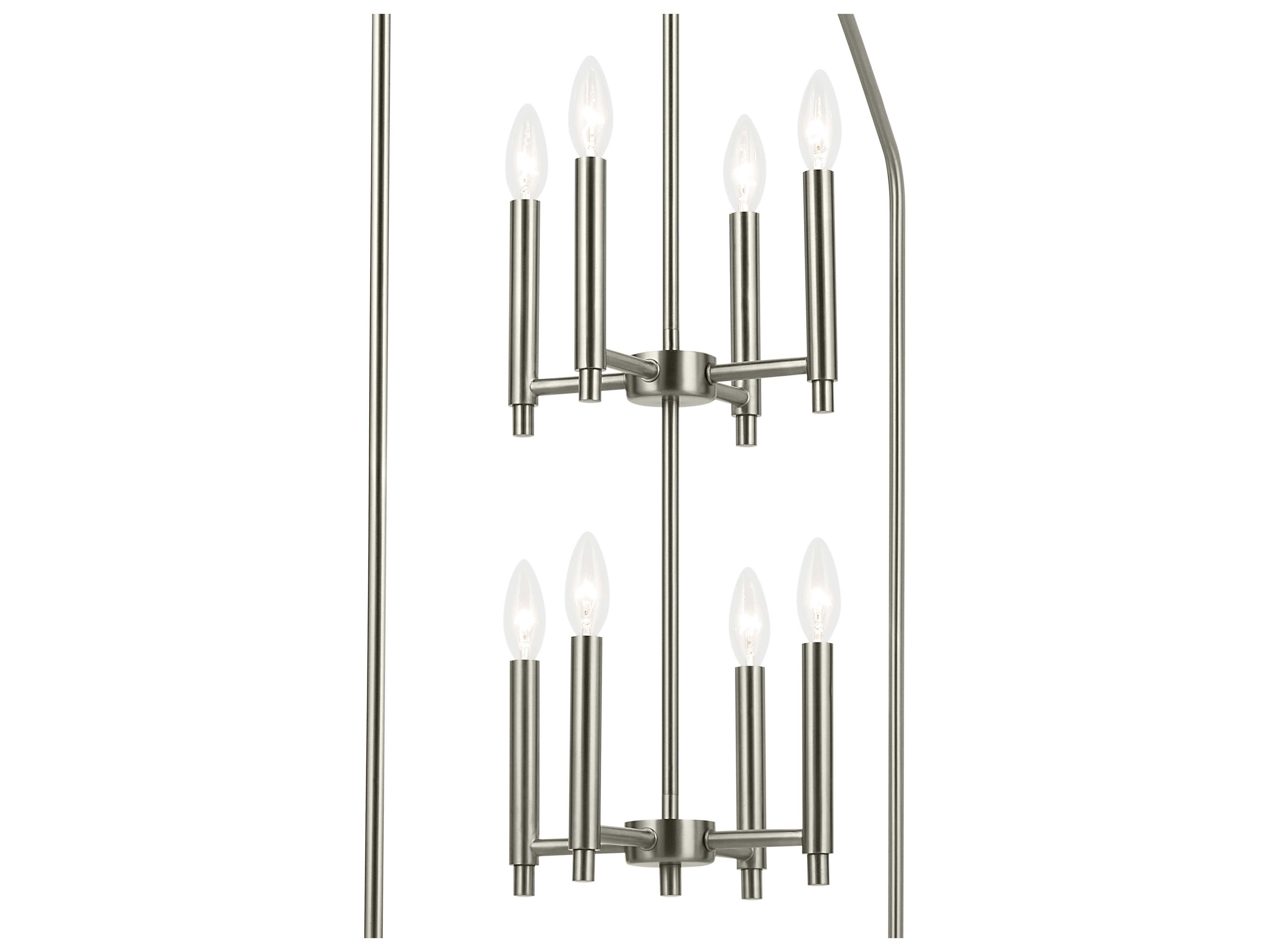 Kichler Madden 8-Light Brushed Nickel Tiered Pendant