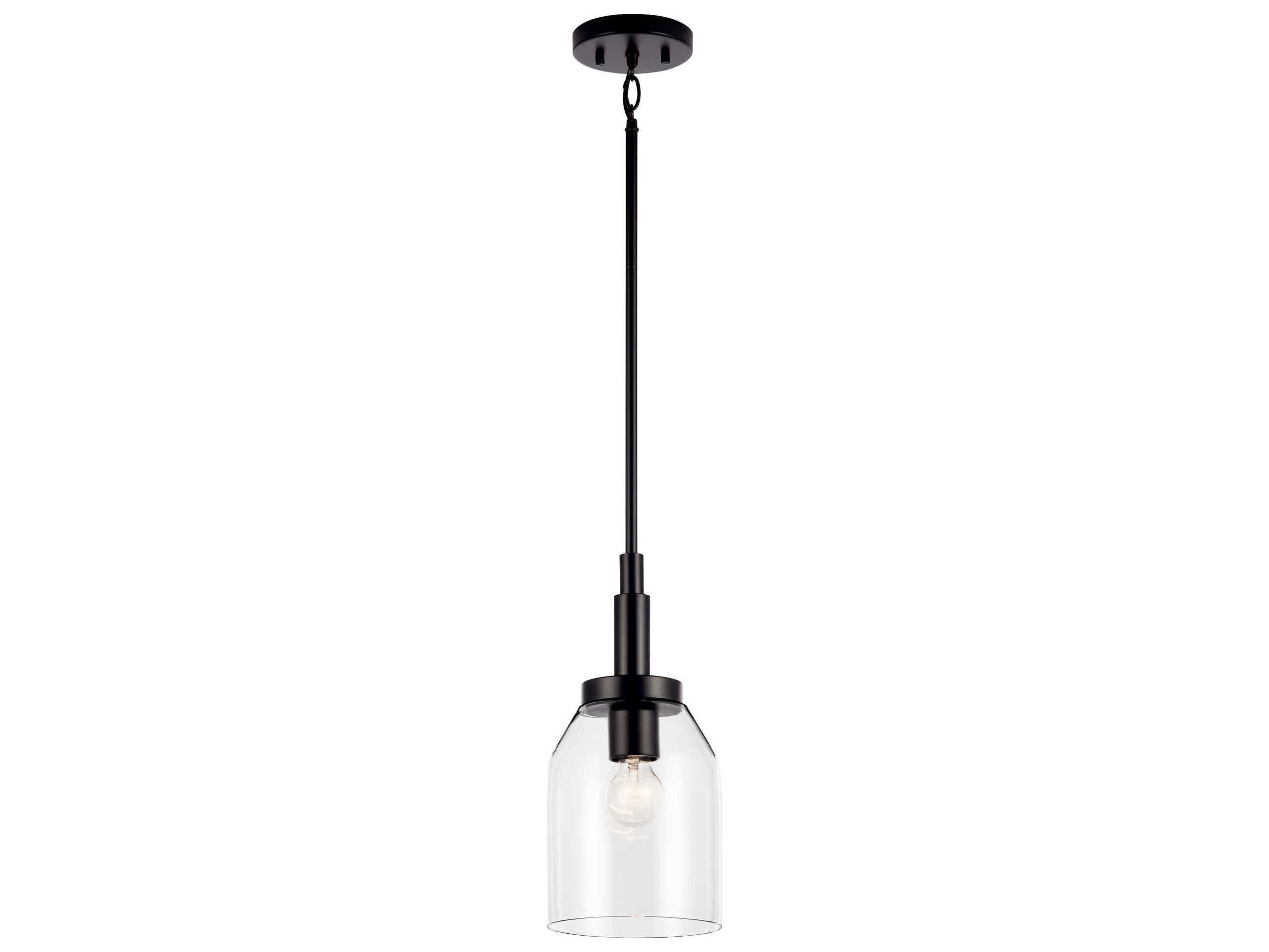 Kichler Madden 1-Light Black Pendant
