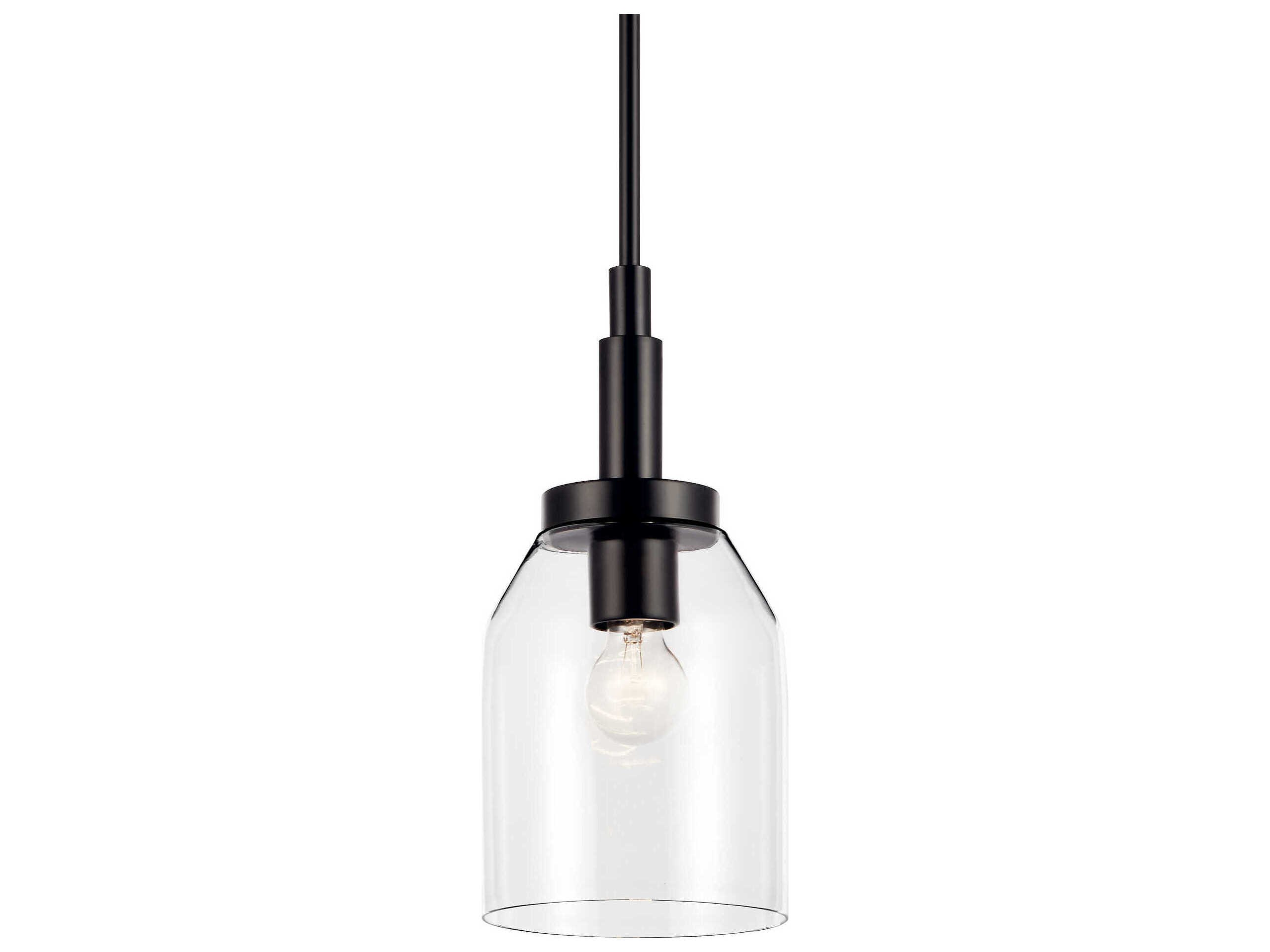 Kichler Madden 1-Light Black Pendant