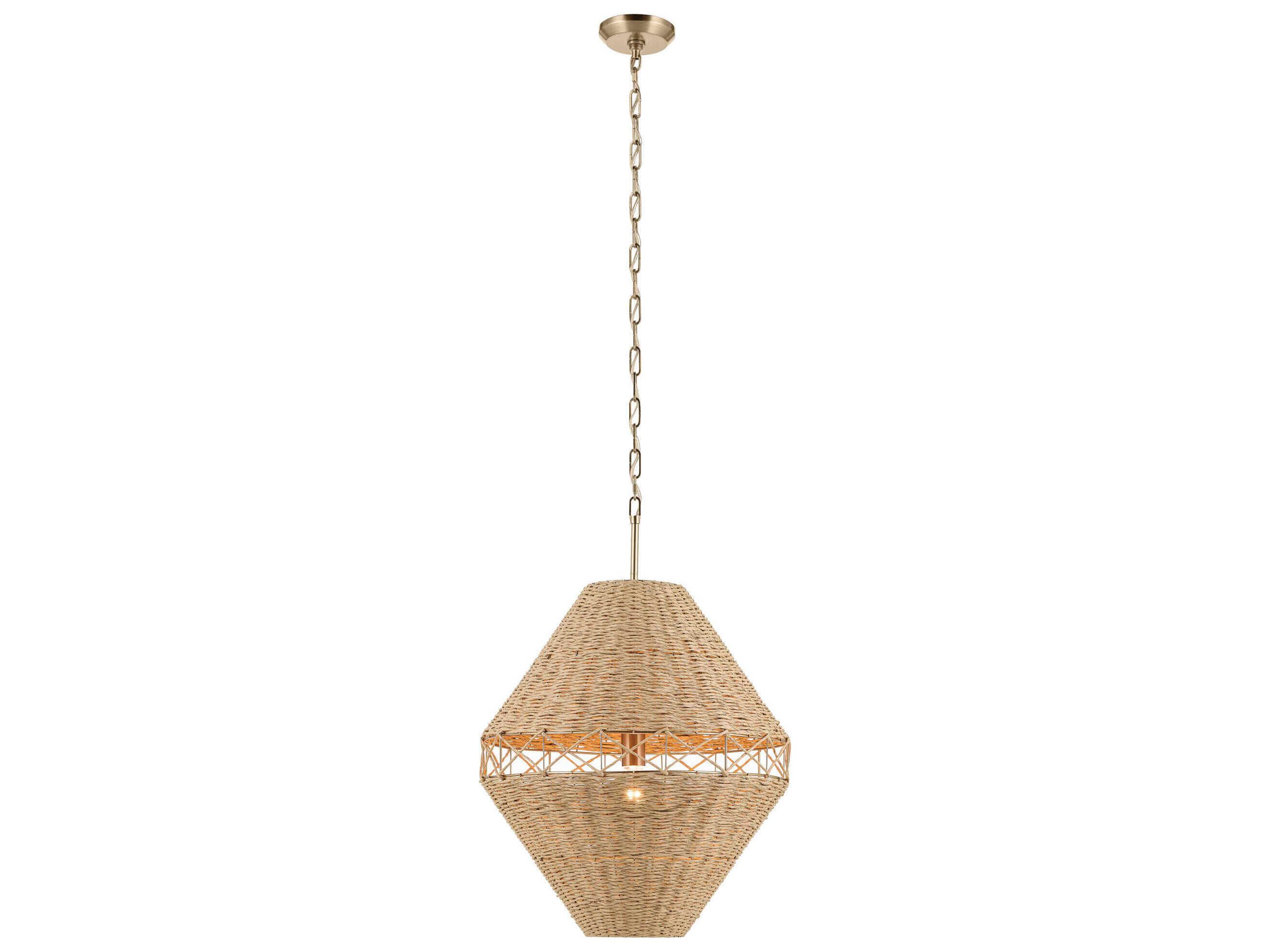 Kichler Lulo 1-Light Champagne Bronze Brown Pendant