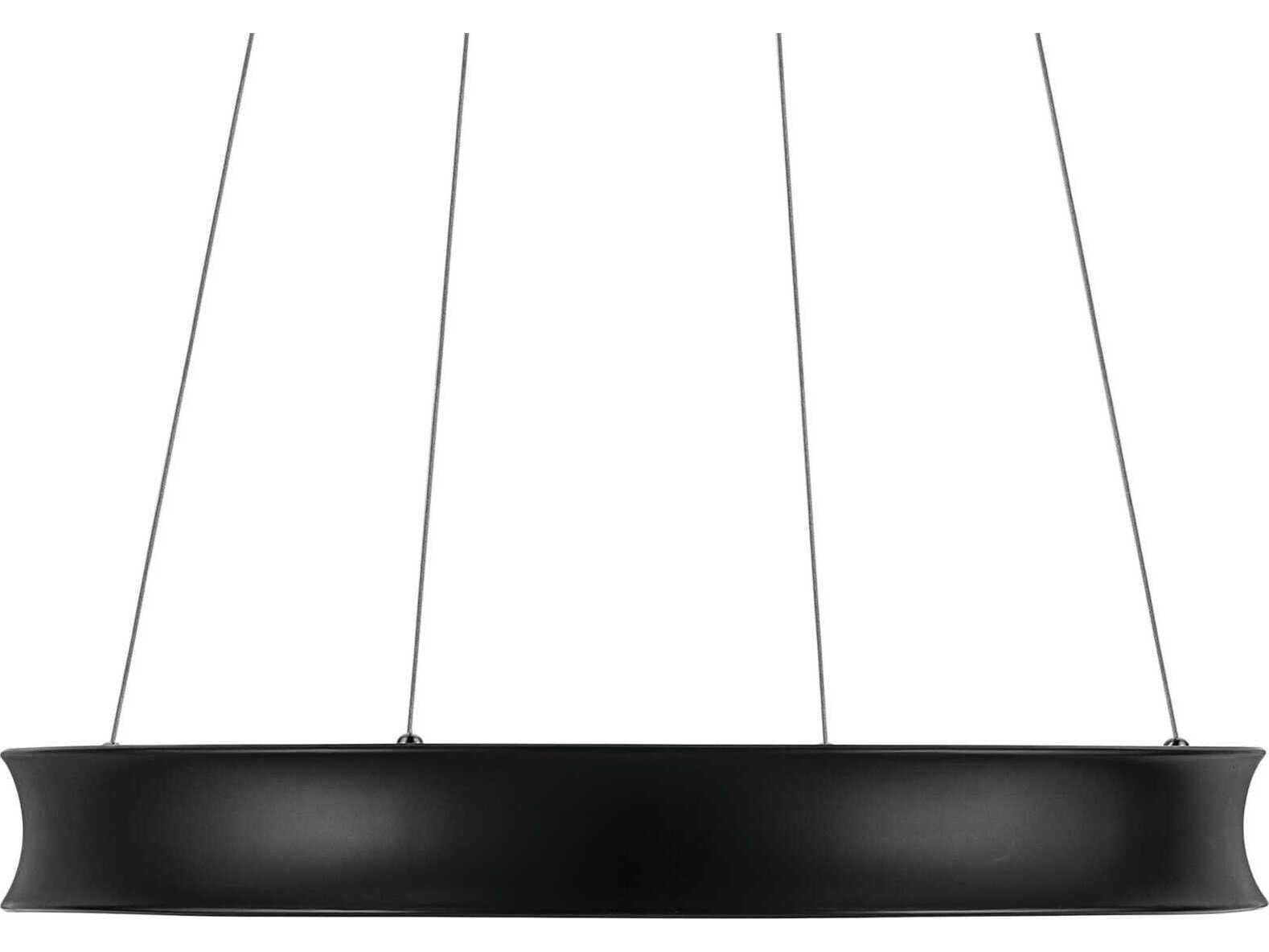 Kichler Larousse 1-Light Black Round Pendant