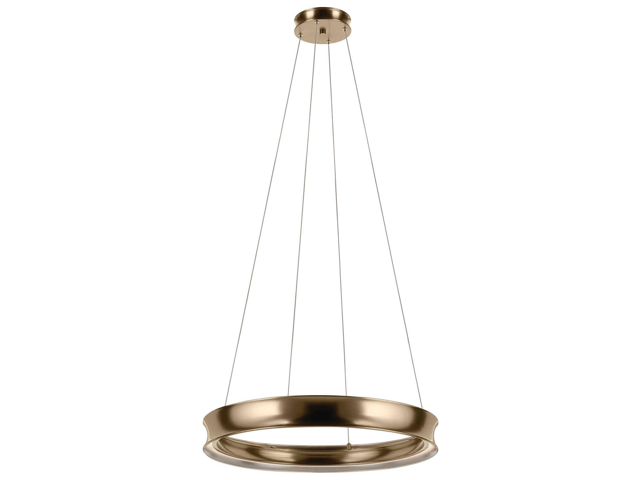 Kichler Larousse 1-Light Champagne Bronze Round Pendant