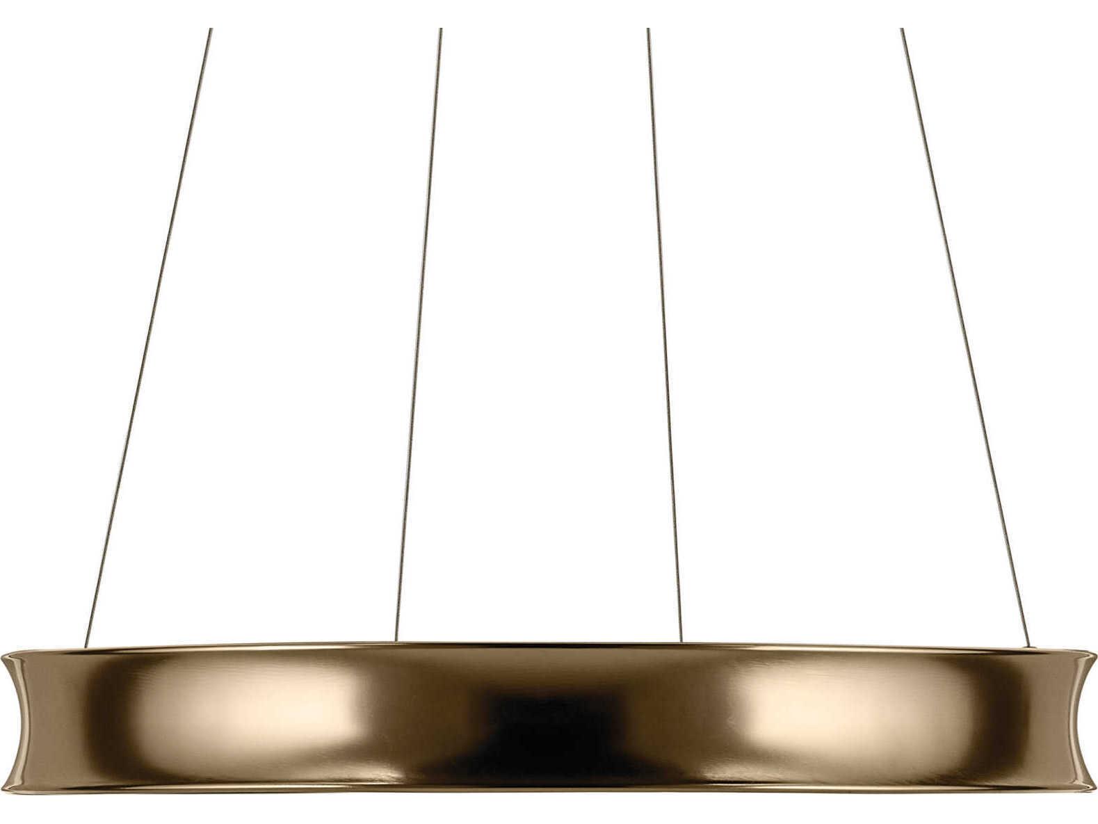 Kichler Larousse 1-Light Champagne Bronze Round Pendant