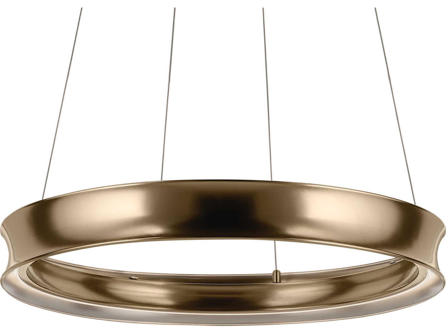 Kichler Larousse 1-Light Champagne Bronze Round Pendant