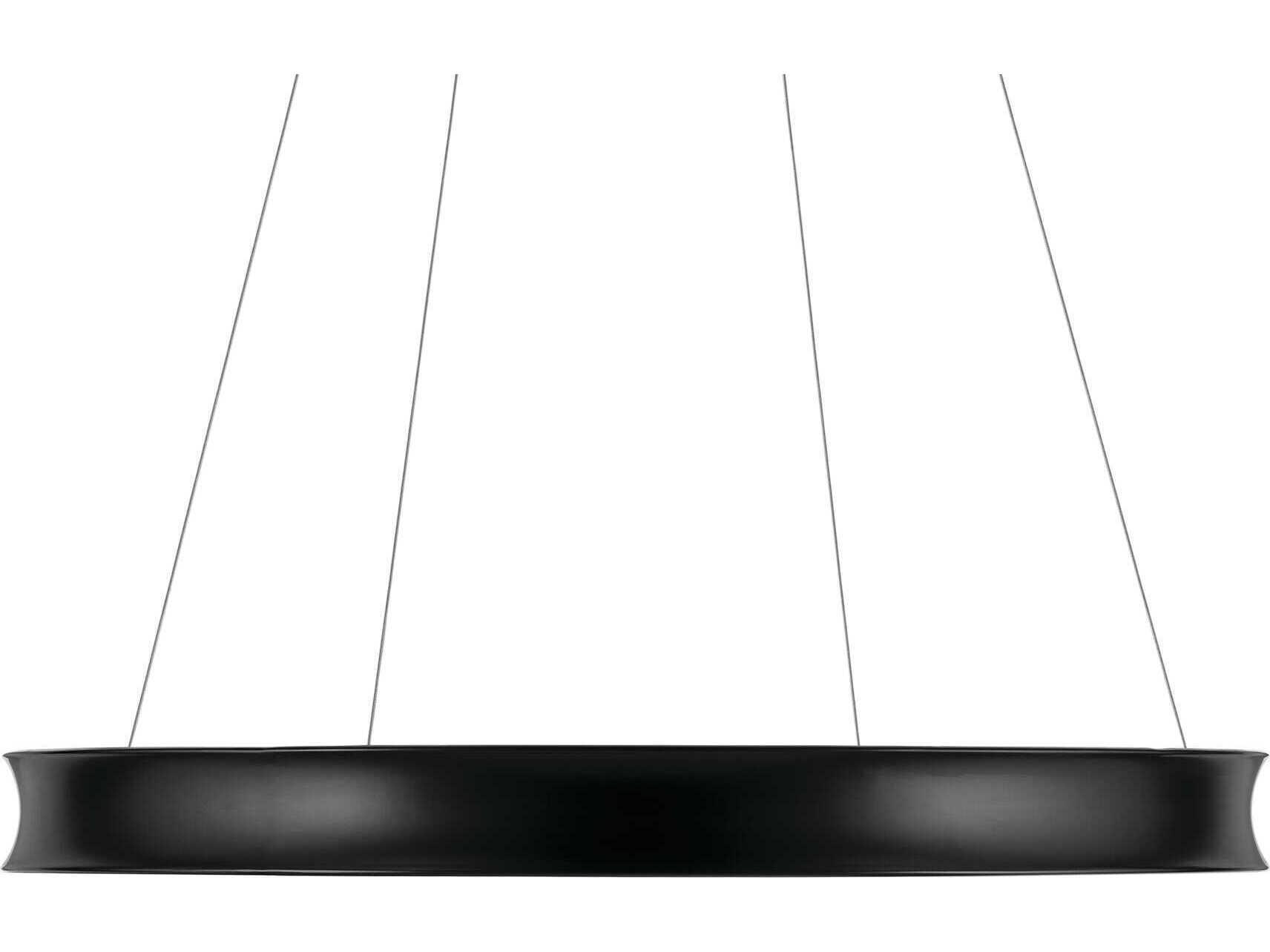 Kichler Larousse 1-Light Black Round Pendant