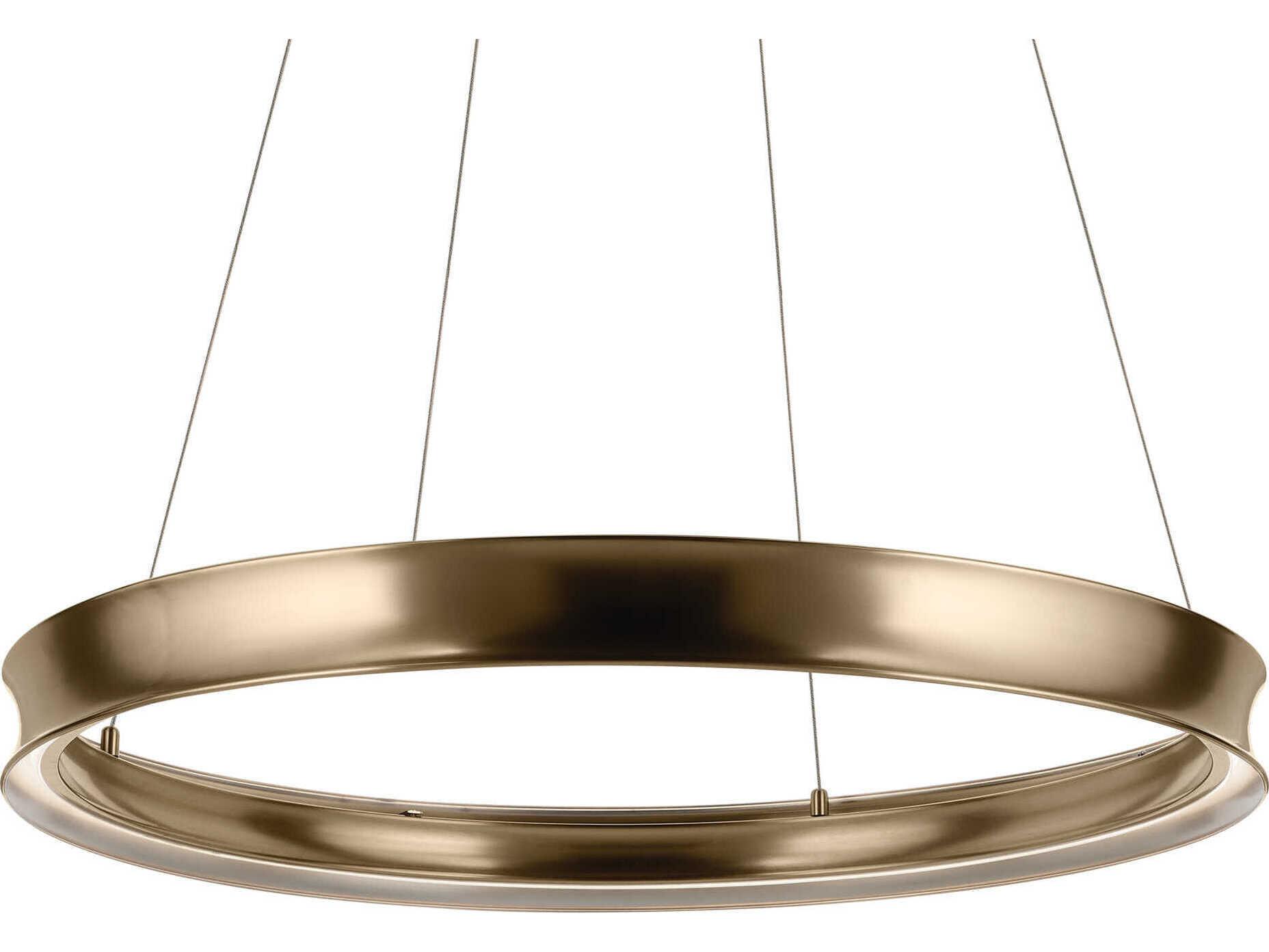 Kichler Larousse 1-Light Champagne Bronze Round Pendant