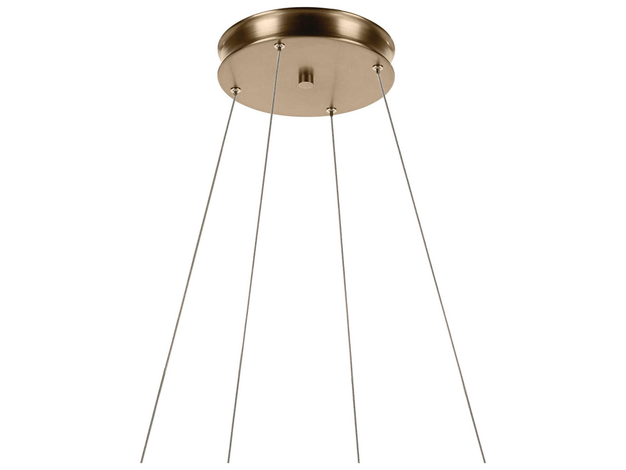 Kichler Larousse 1-Light Champagne Bronze Round Pendant