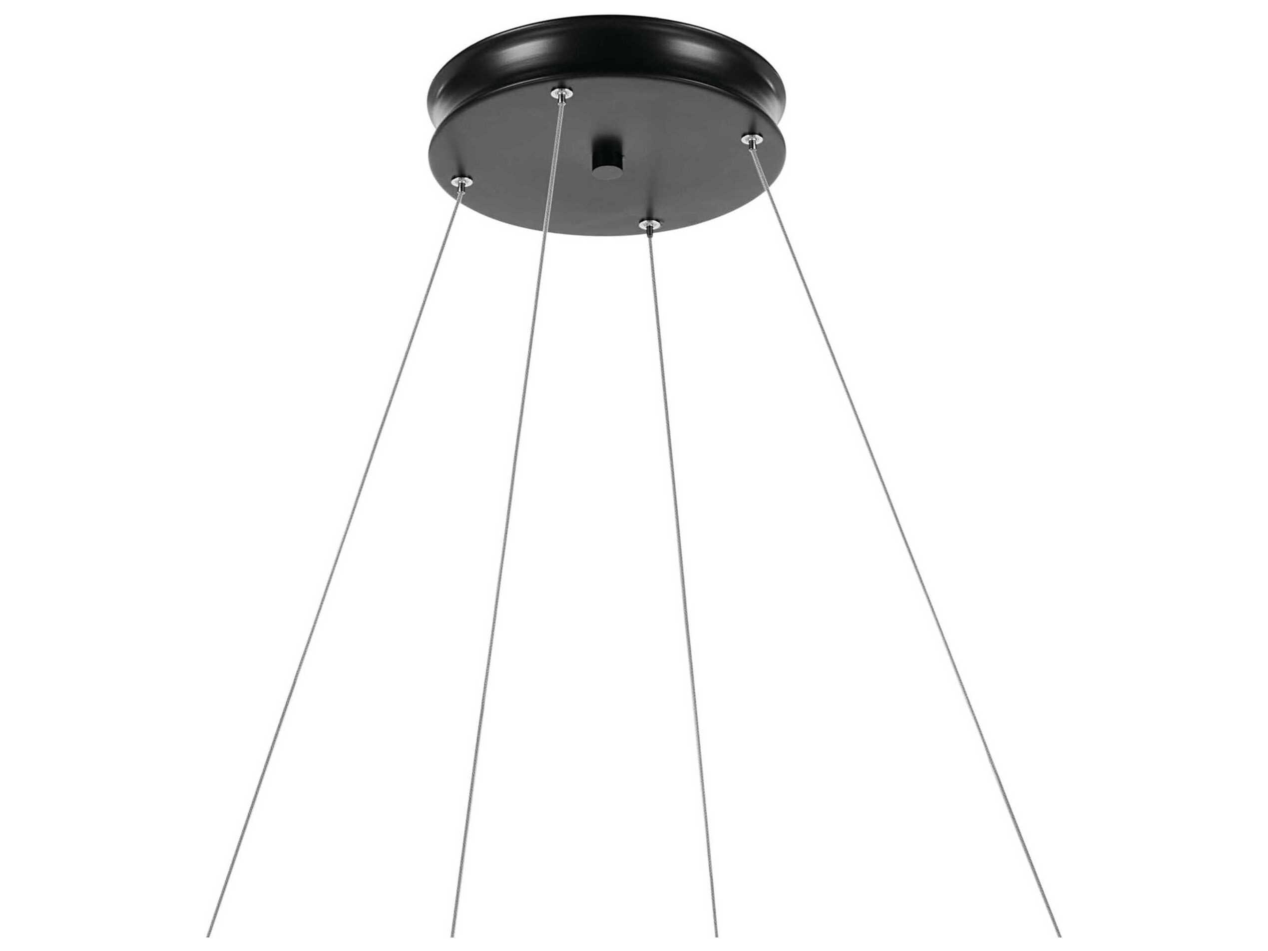 Kichler Larousse 1-Light Black Round Pendant