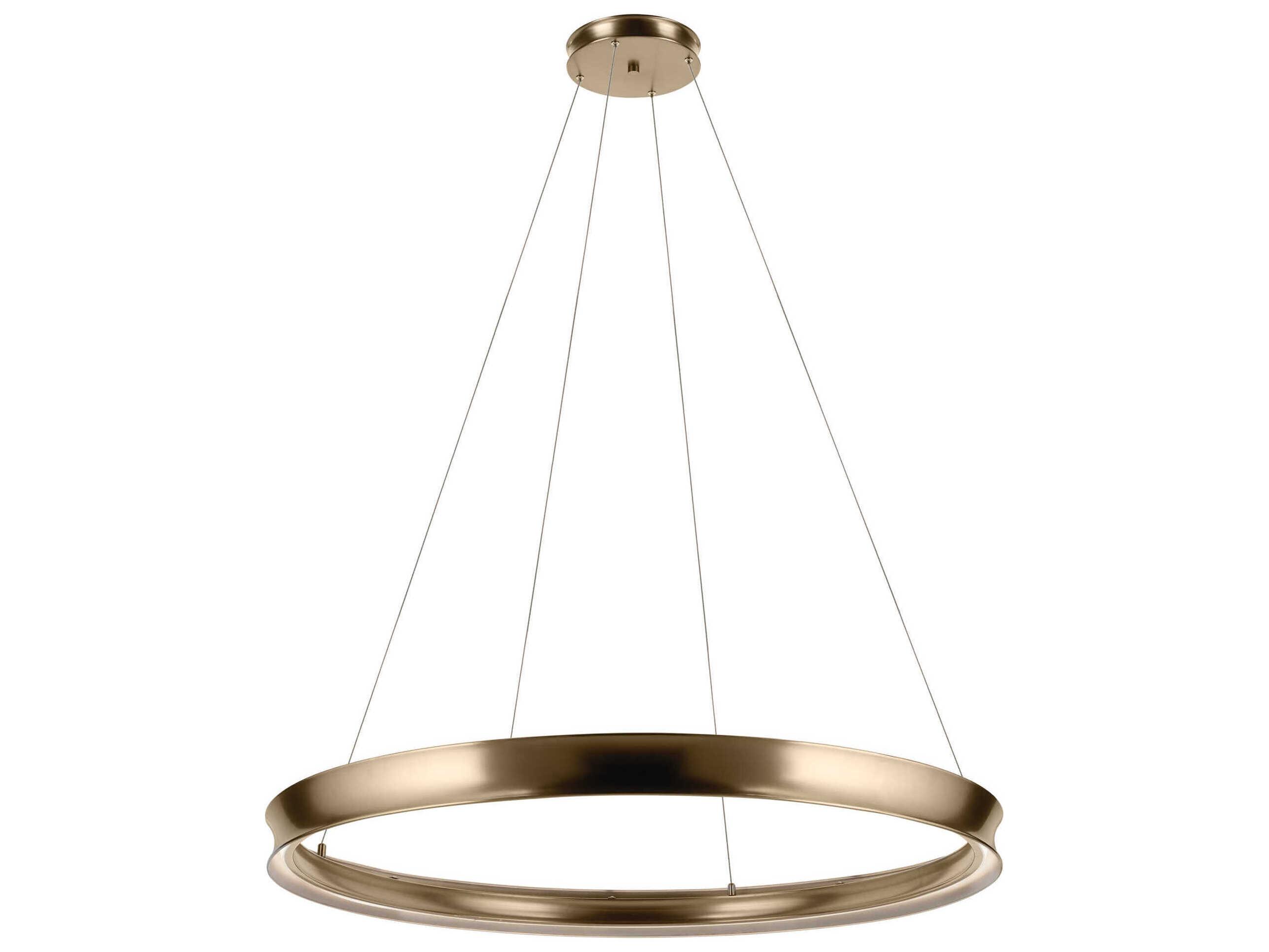 Kichler Larousse 1-Light Champagne Bronze Round Pendant