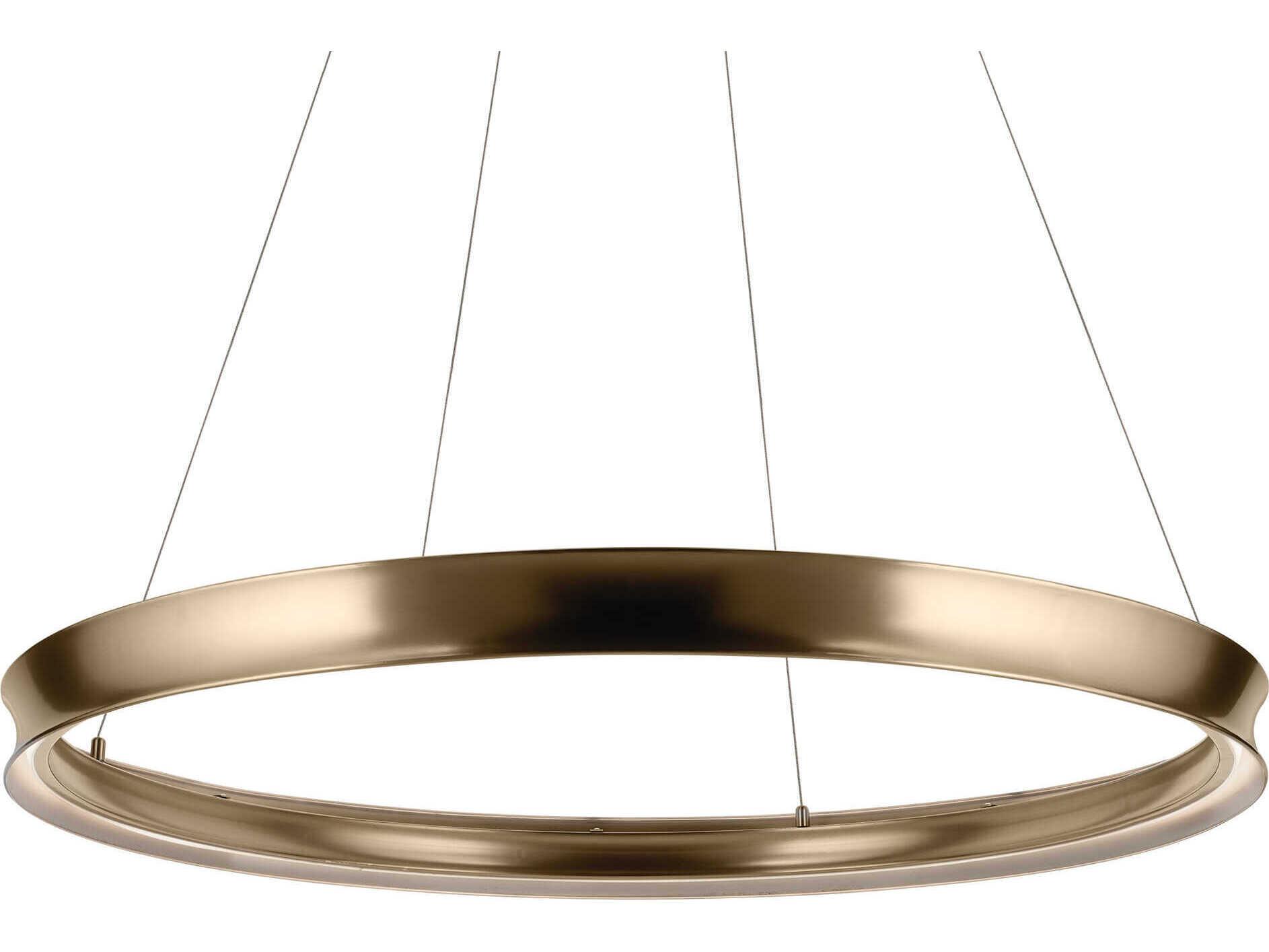 Kichler Larousse 1-Light Champagne Bronze Round Pendant