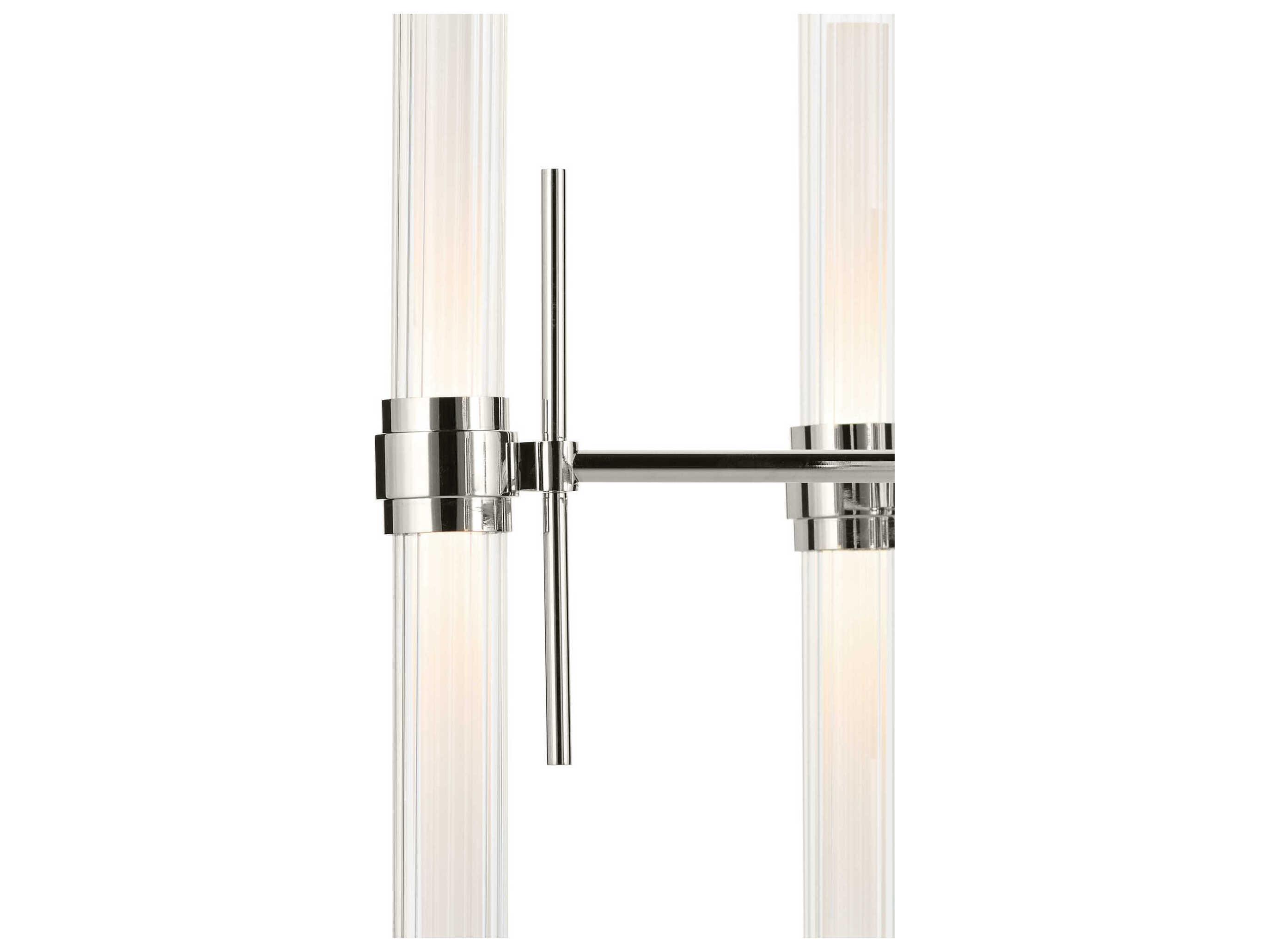 Kichler Riven 12-Light Polished Nickel Cylinder Chandelier