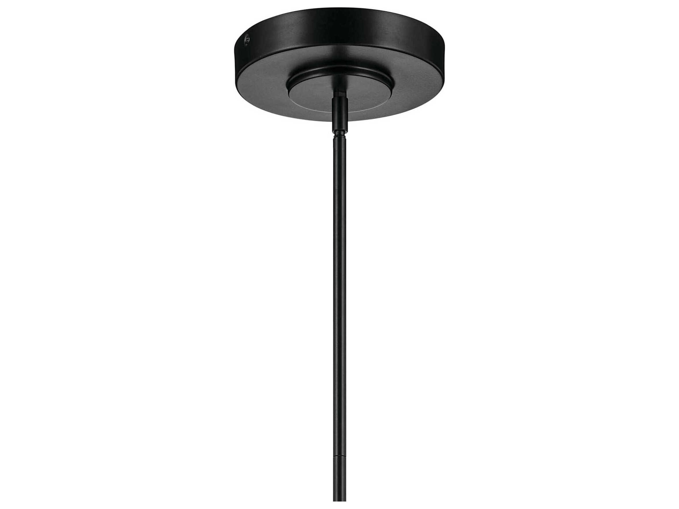 Kichler Riven 1-Light Black Linear Island Pendant