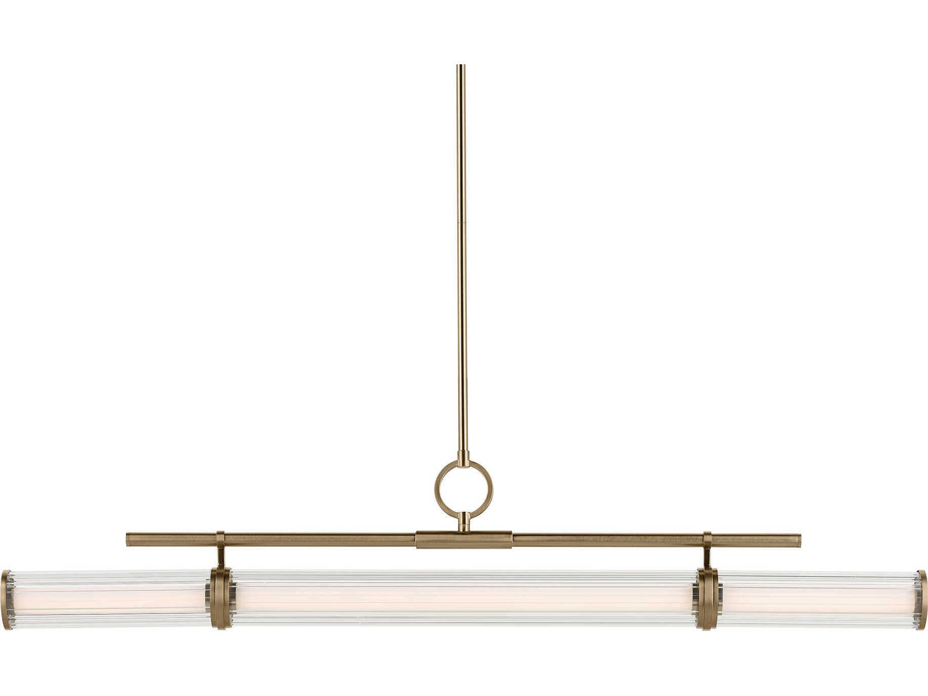 Kichler Riven 1-Light Champagne Bronze Linear Island Pendant