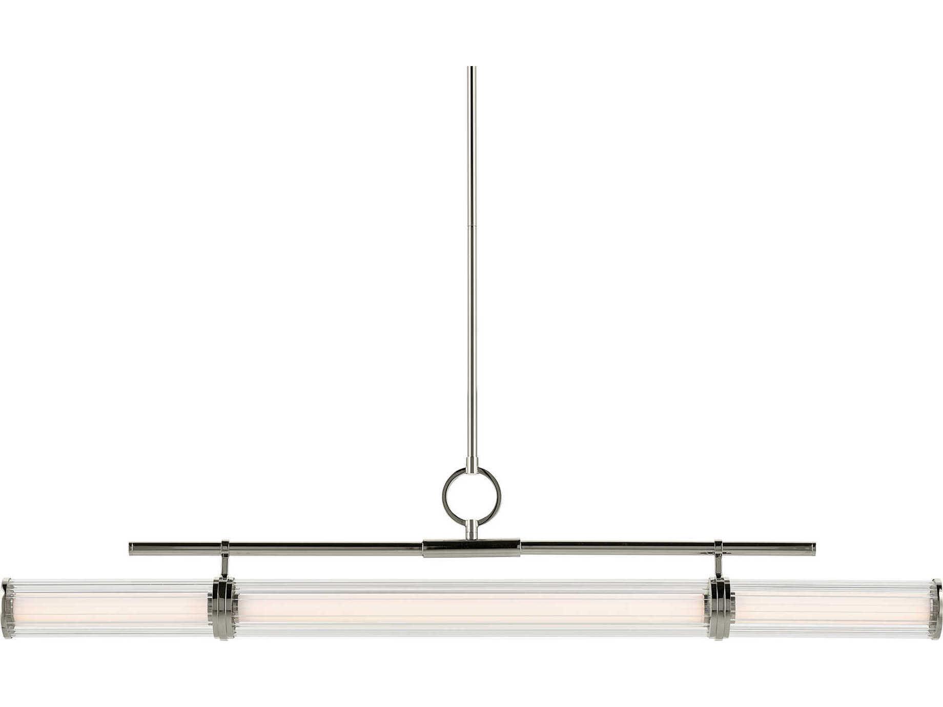 Kichler Riven 1-Light Polished Nickel Linear Island Pendant