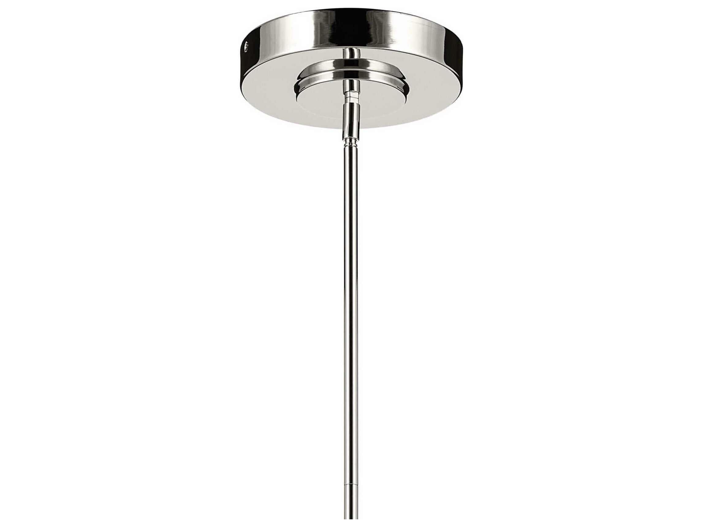 Kichler Riven 1-Light Polished Nickel Linear Island Pendant